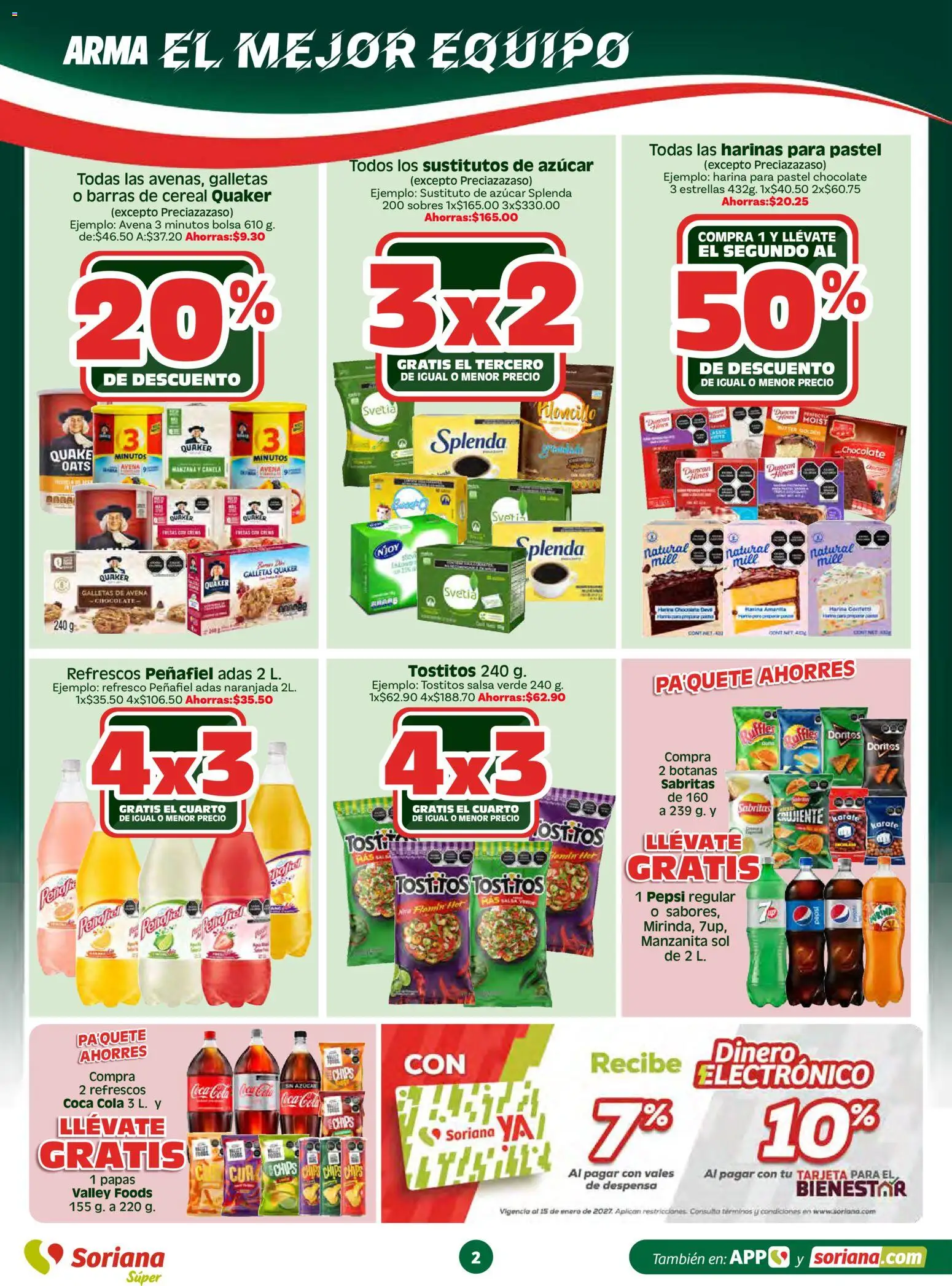 Nuevas ofertas de Soriana válidas en toda la República Mexicana desde el 26.03.2026. ¡Encuentra las mejores ofertas en Soriana En vacaciones apoyamos con todo Súper! | Página: 2 | Productos: Azúcar, Pastel, Chocolate, Galletas