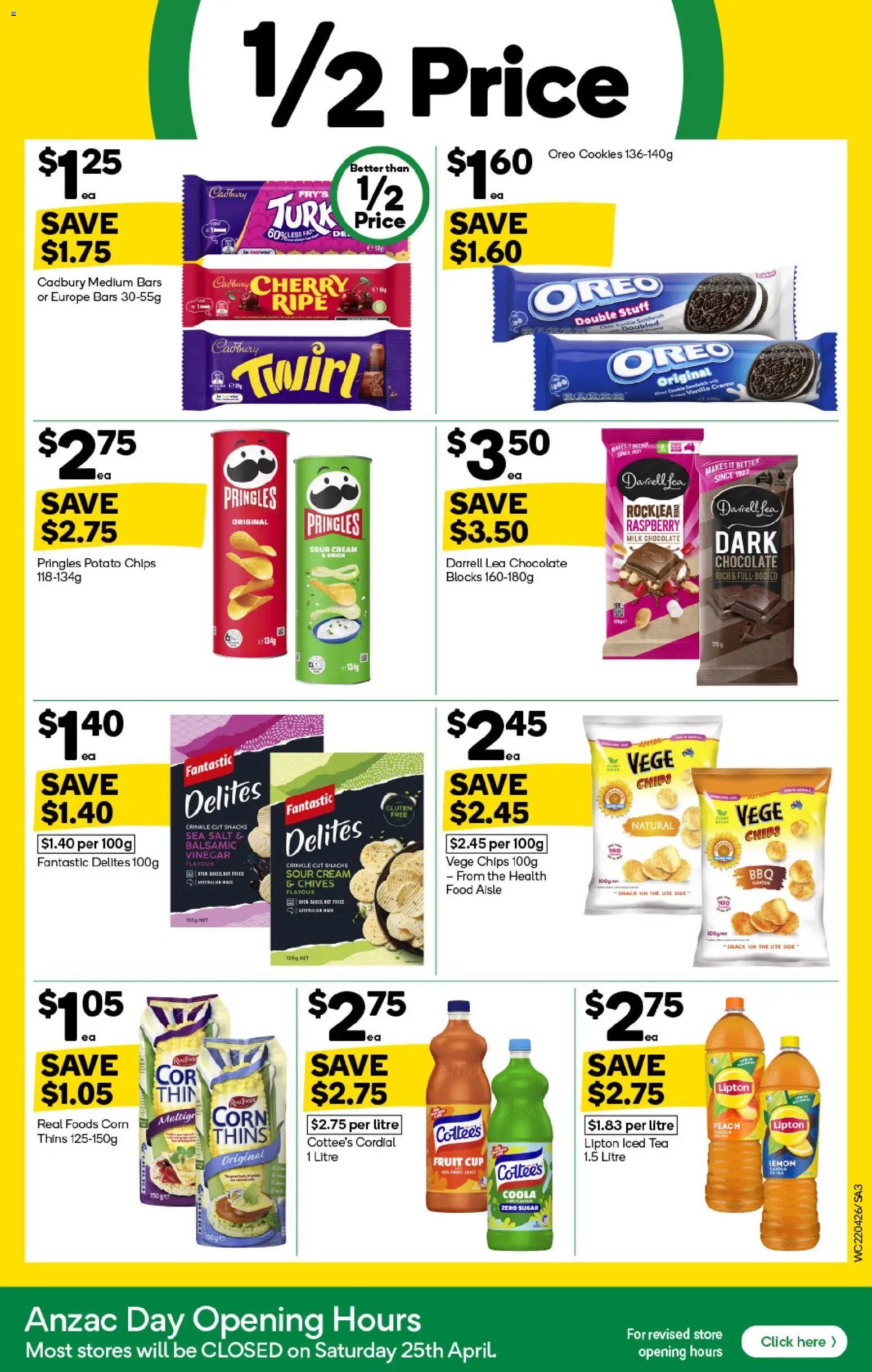 Woolworths catalogue - valid from 22.04.2026 | Page: 3 | Products: Chocolate, Tea, Cream, Raspberry