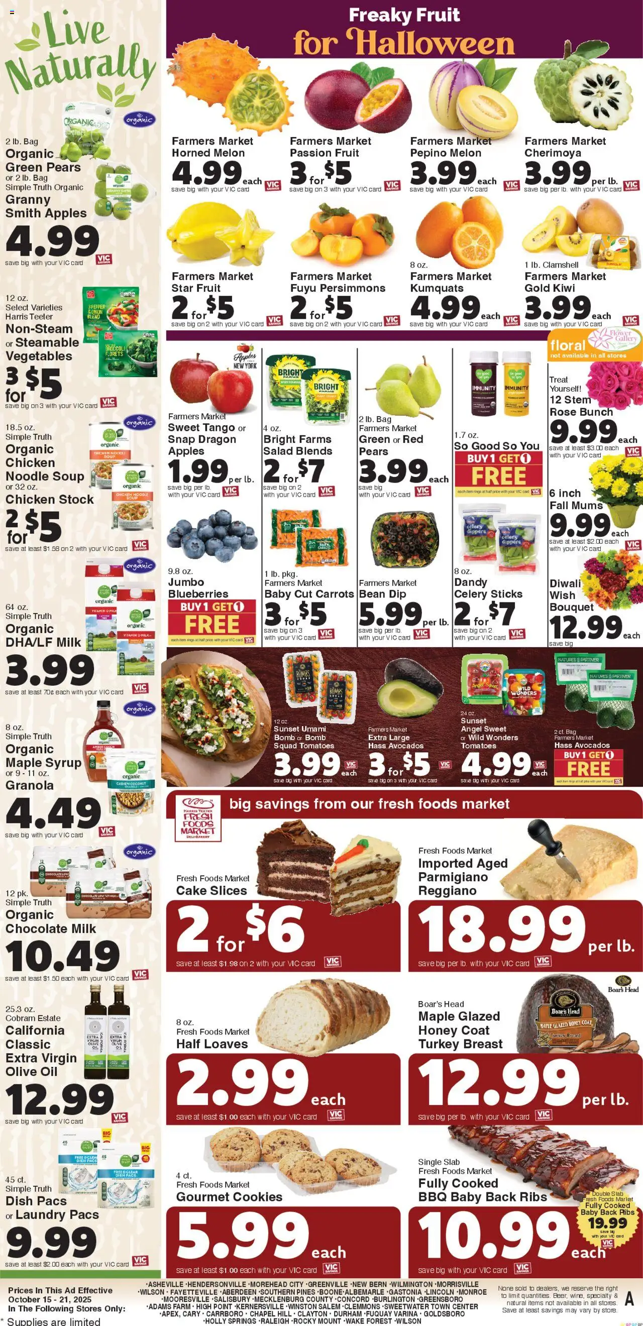 Harris Teeter Weekly Ad - valid from 15.10.2025 | Page: 10 | Products: Vitamin, Milk, Chocolate, Salad