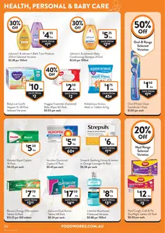 Preview of Foodworks catalogue  - valid from 18.03.2026 | Page: 26 | Products: Shampoo, Honey, Mouthwash, Pain relief