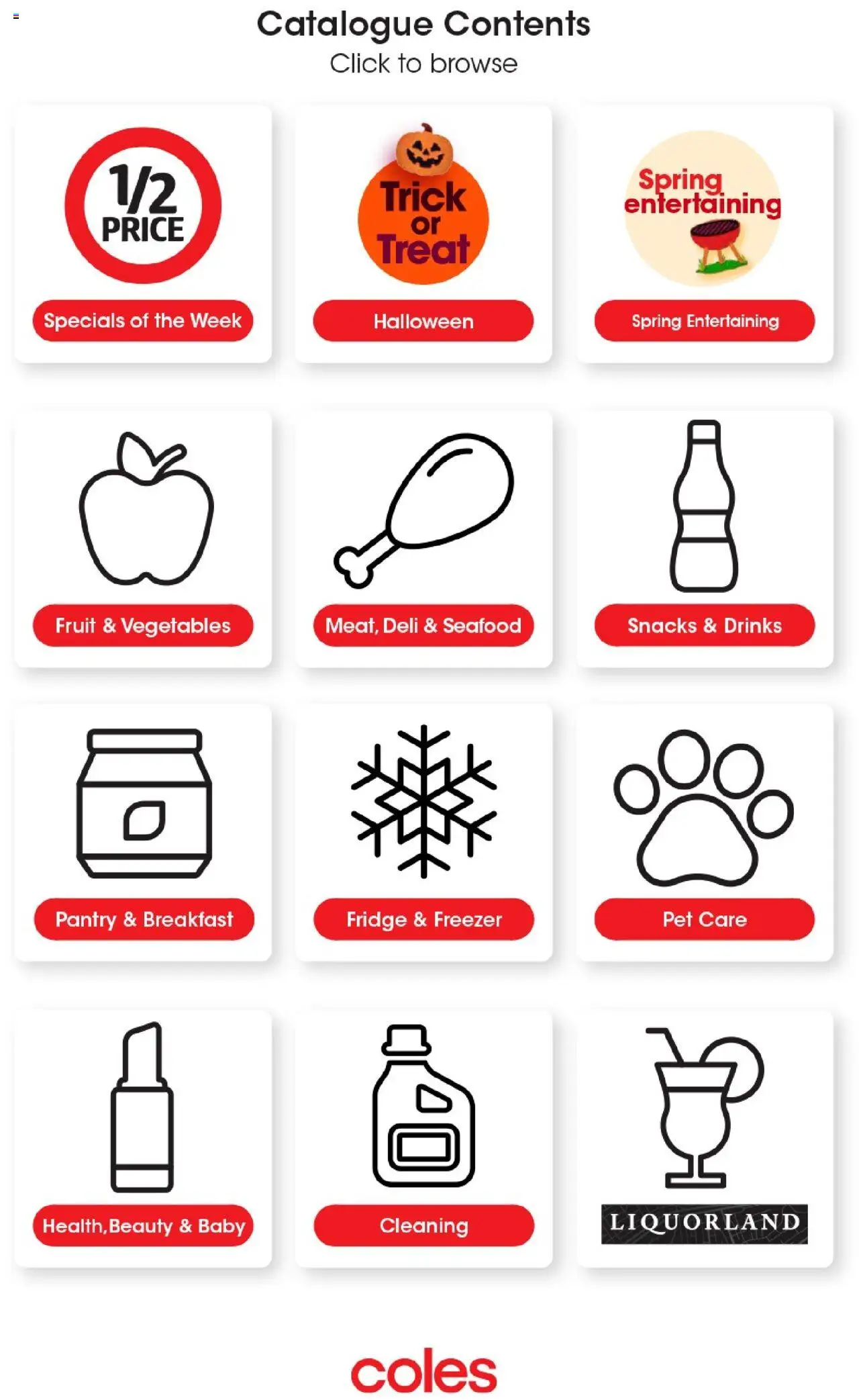 Coles catalogue - valid from 22.10.2025 | Page: 2 | Products: Vegetables, Seafood, Fridge, Freezer