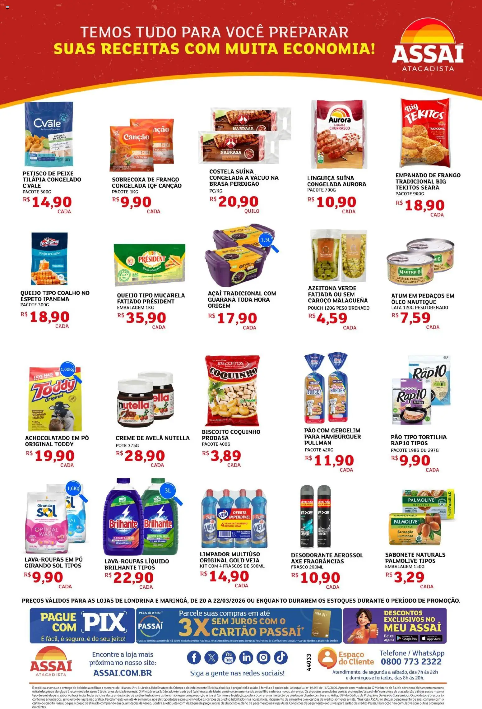 Assaí Atacadista Folheto - válido de 20.03.2026 | Página: 2 | Produtos: Girando sol, Óleo, Sabonete, Avelã