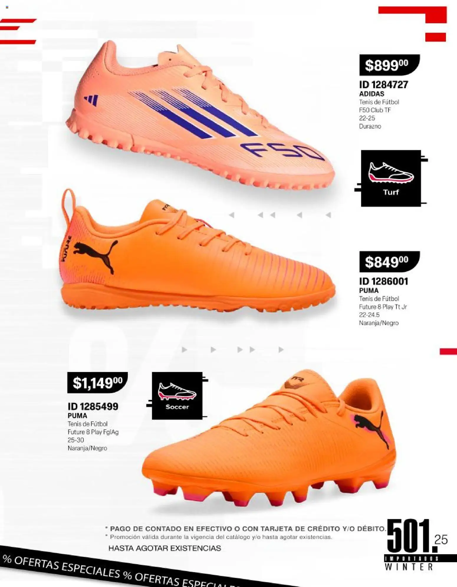 Nuevas ofertas de Price Shoes válidas en toda la República Mexicana desde el 24.11.2025. ¡Encuentra las mejores ofertas en Price Shoes catálogo Importados Winter! | Página: 5 | Productos: Tenis, Gorra, Chamarra, Playera