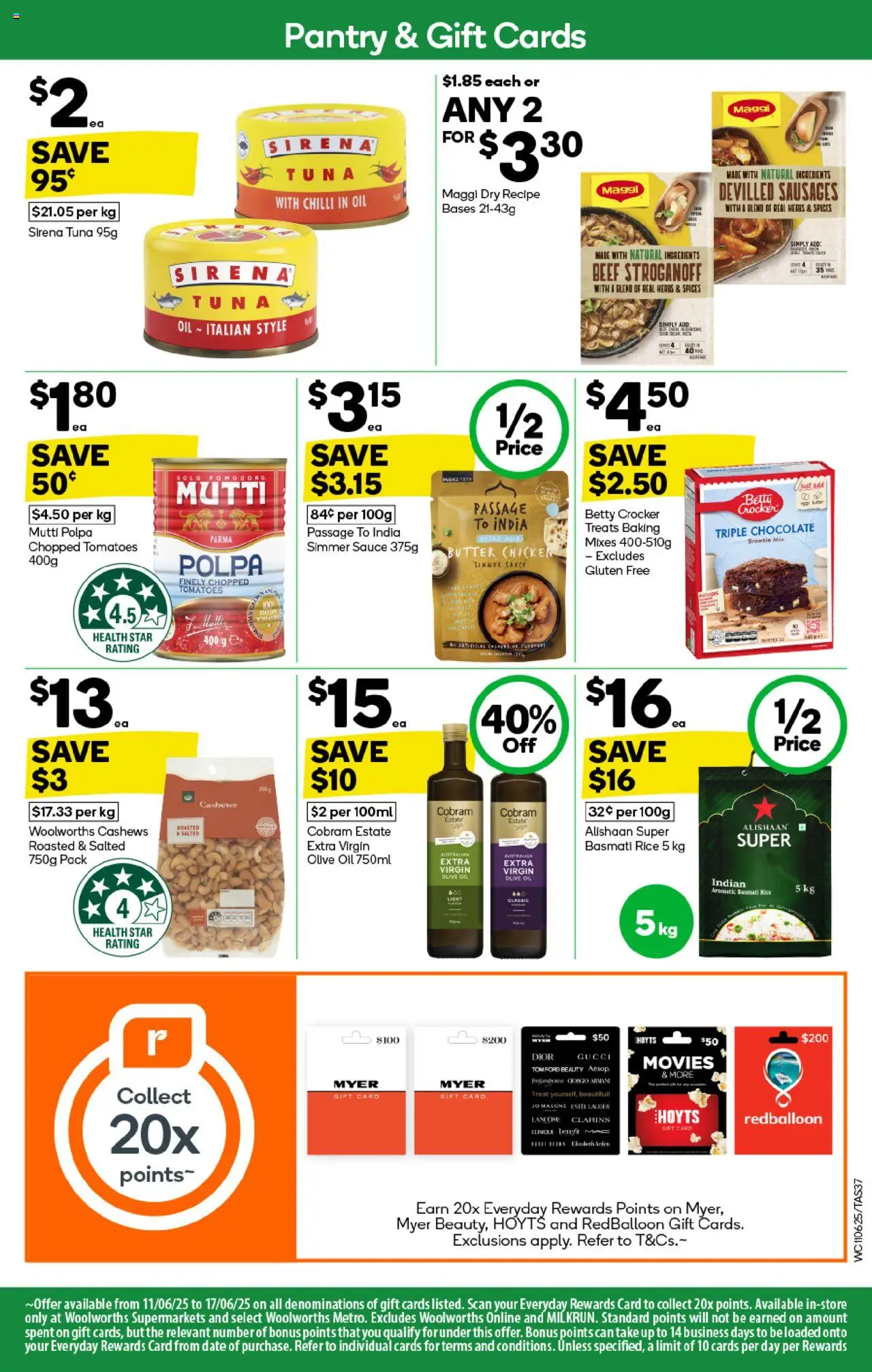Woolworths catalogue - valid from 11.06.2025 | Page: 37 | Products: Olive oil, Spices, Sauce, Date