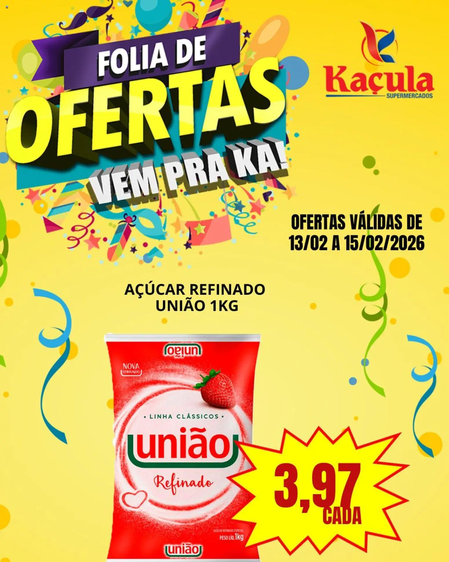 Kaçula Folheto - válido de 13.02.2026 | Página: 5 | Produtos: Açúcar