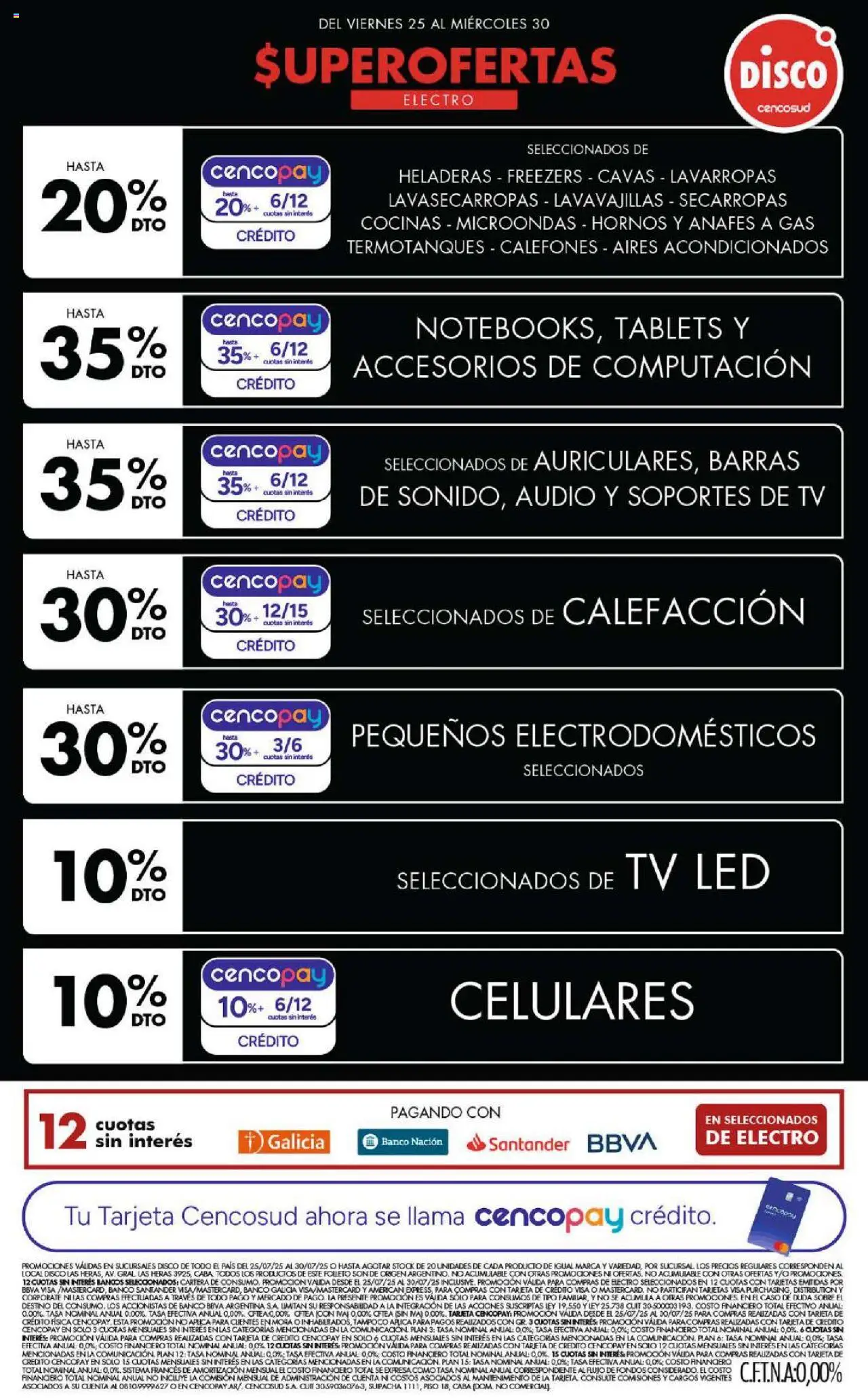 Disco - Non food │ válido desde el 25.07.2025 | Página: 1 | Productos: Disco, Caso, Lavarropas, Microondas