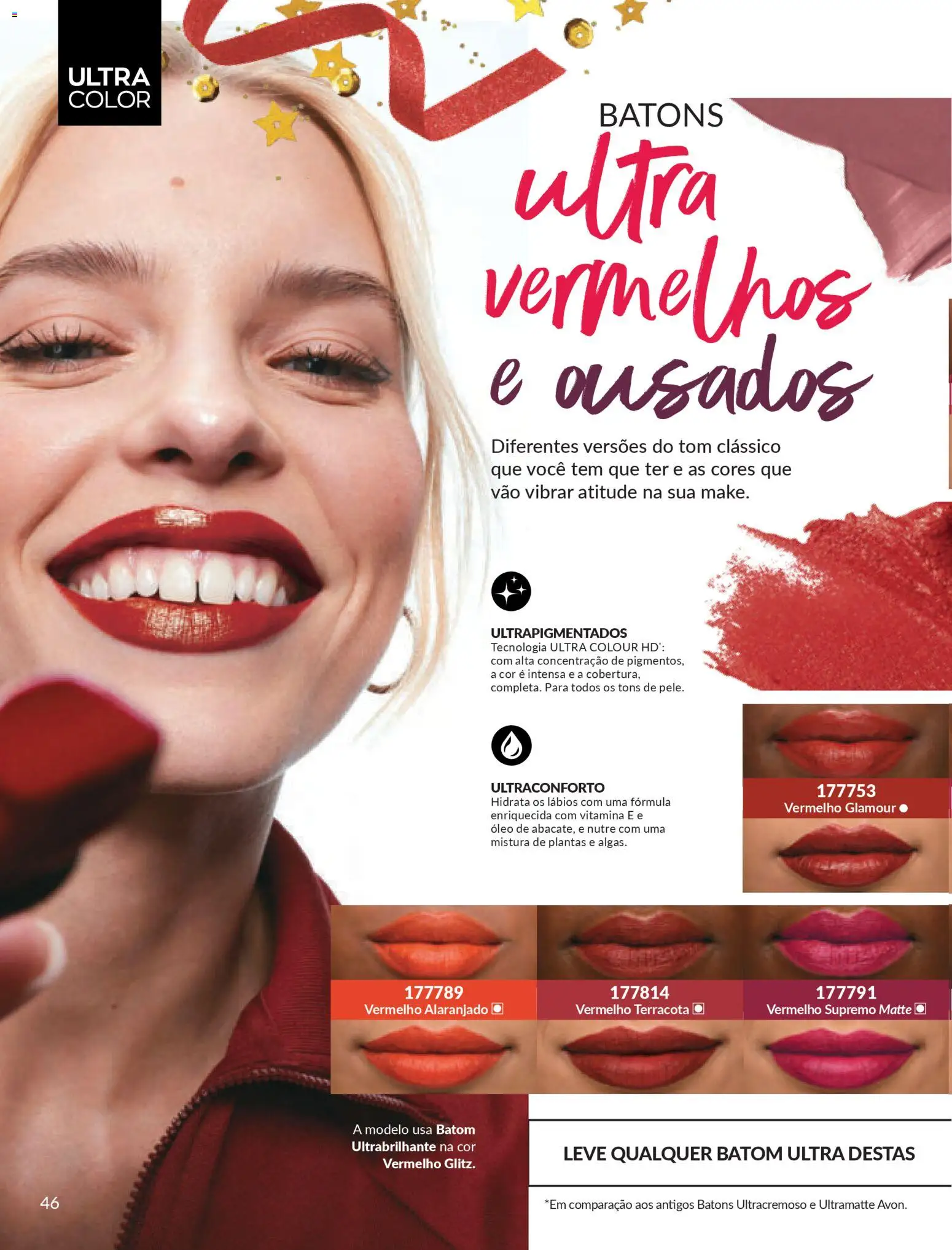 Avon Folheto - válido de 15.01.2026 | Página: 46 | Produtos: Batom, Óleo