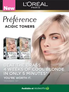 Woolworths catalogue - valid from 01.09.2025 | Page: 105 | Products: Hair colour, Toner