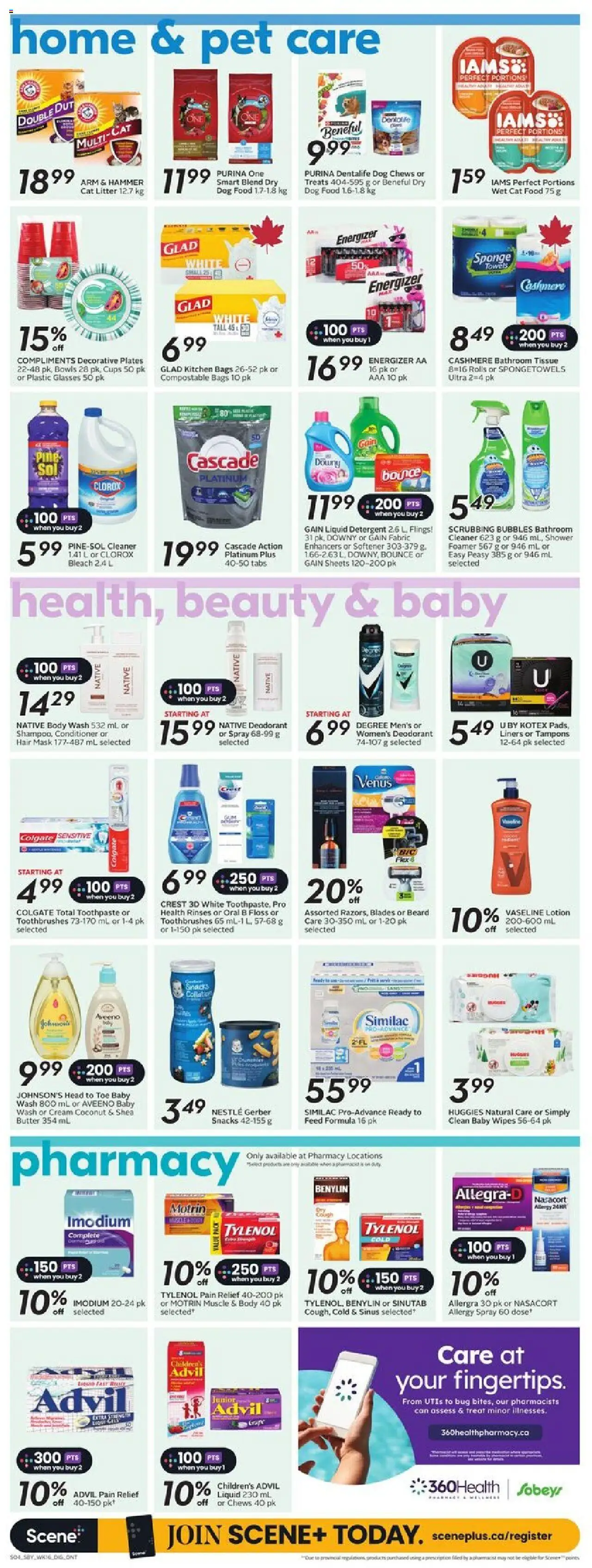 Sobeys flyer valid from 14.08.2025 | Page: 13 | Products: Cream, Conditioner, Detergent, Shower