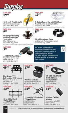 Princess Auto flyer valid from 29.07.2025 | Page: 63 | Products: Smartphone, Tv, Cable, Microphone