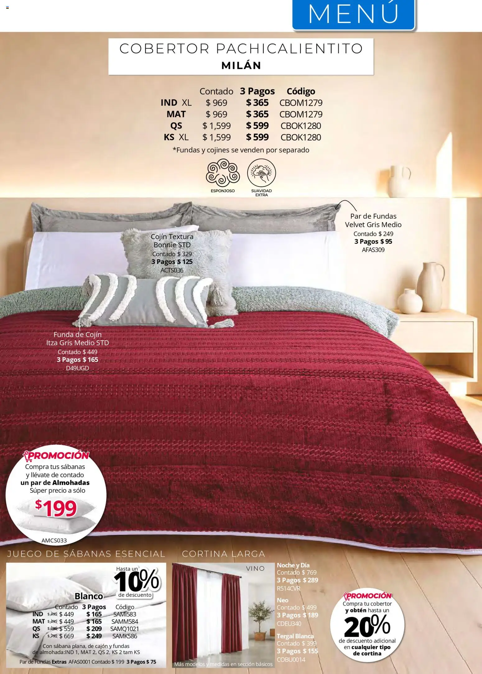 Nuevas ofertas de Colchas Concord válidas en toda la República Mexicana desde el 01.05.2026. ¡Encuentra las mejores ofertas en Colchas Concord catálogo! | Página: 331 | Productos: Juego, Funda, Vino, Sabanas