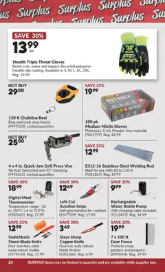 Preview of Princess Auto - 2 Week Sale! from shop Princess Auto valid from 21.10.2025 | Page: 45 | Products: Gloves, Cable, Thermometer