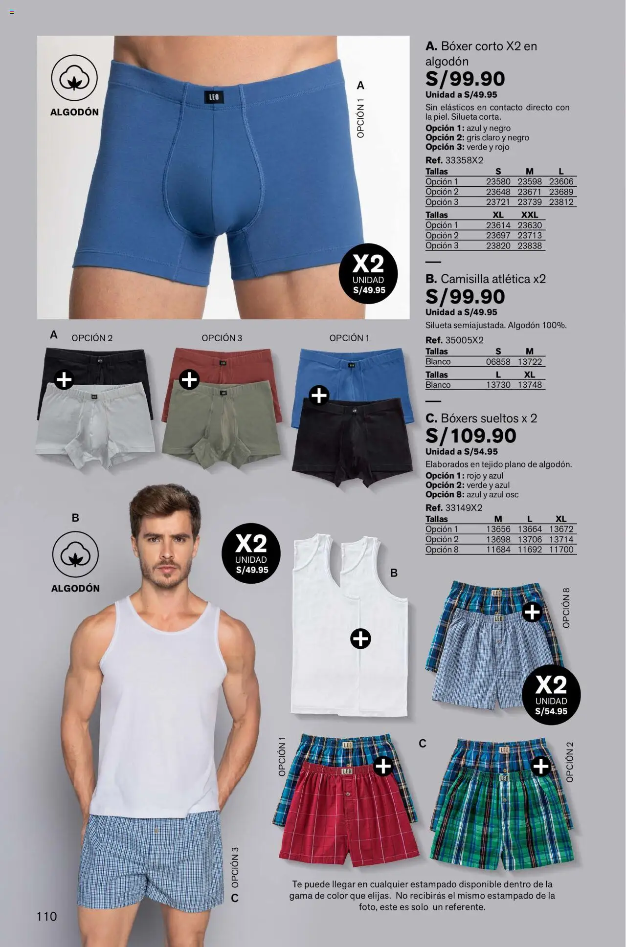 Catálogo Leonisa válido desde 04.08.2025 | Página: 110 | Productos: Té, Boxers