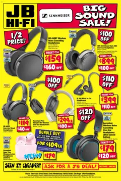 Preview of JB Hi-Fi Sennheiser Big Sound Sale - valid from 05.02.2026