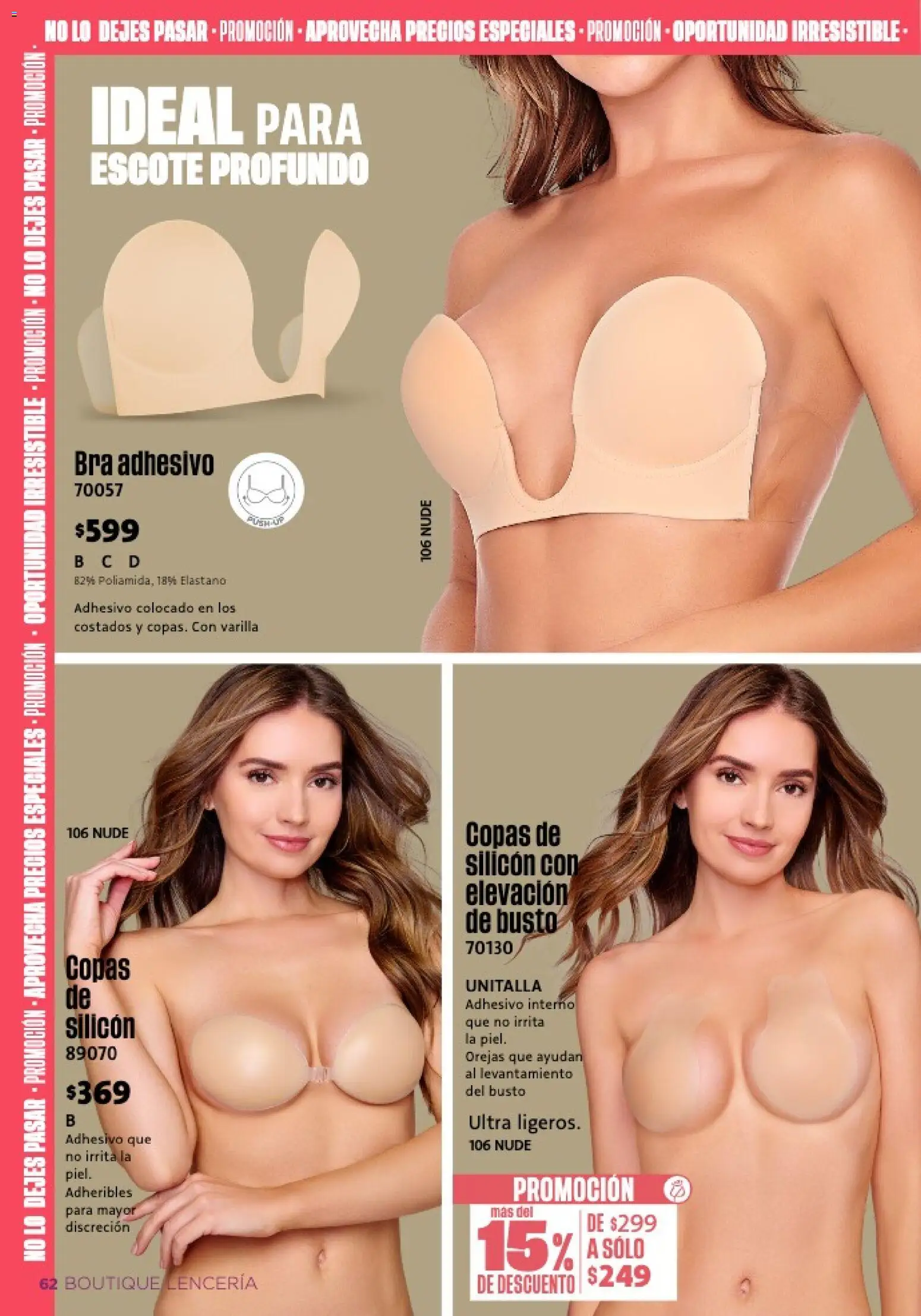 Nuevas ofertas de Ilusión válidas en toda la República Mexicana desde el 01.02.2026. ¡Encuentra las mejores ofertas en Ilusión catálogo Primavera! | Página: 64 | Productos: Lenceria