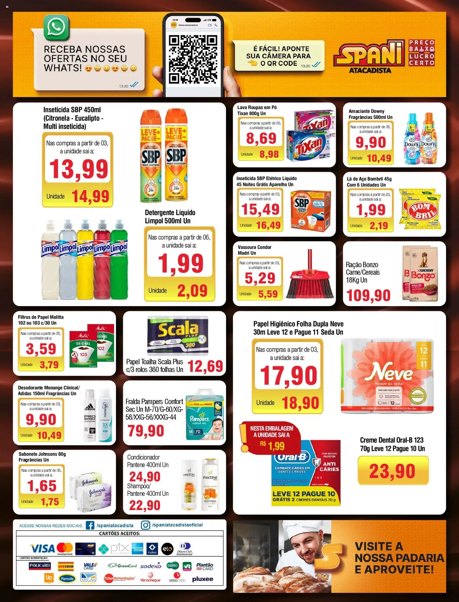 Spani Atacadista Folheto - válido de 24.02.2026 | Página: 4 | Produtos: Pó, Desodorante, Creme dental, Inseticida