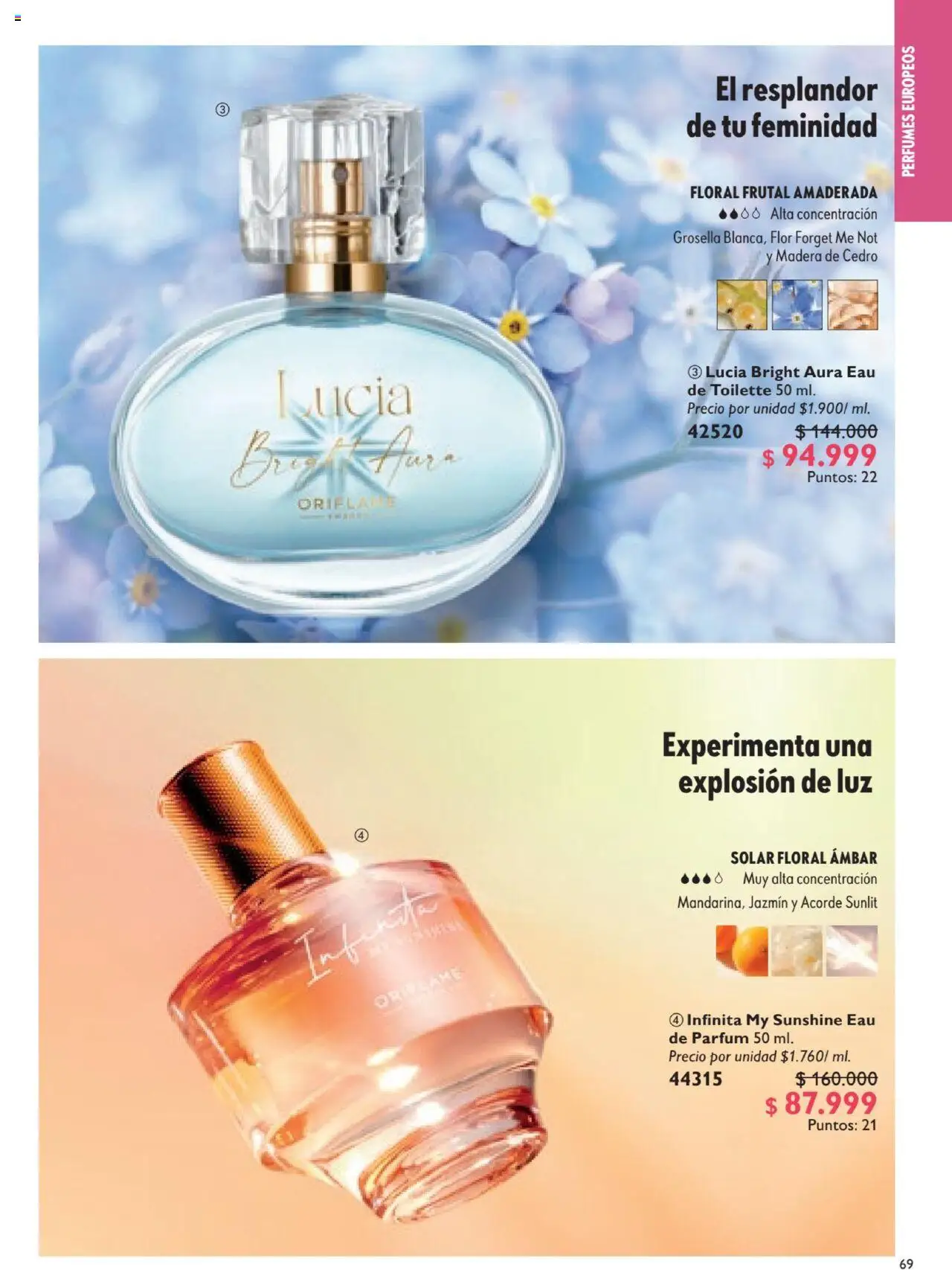 Oriflame revista - valida desde el 12.07.2025 | Página: 69 | Productos: Tobillera, Eau de toilette