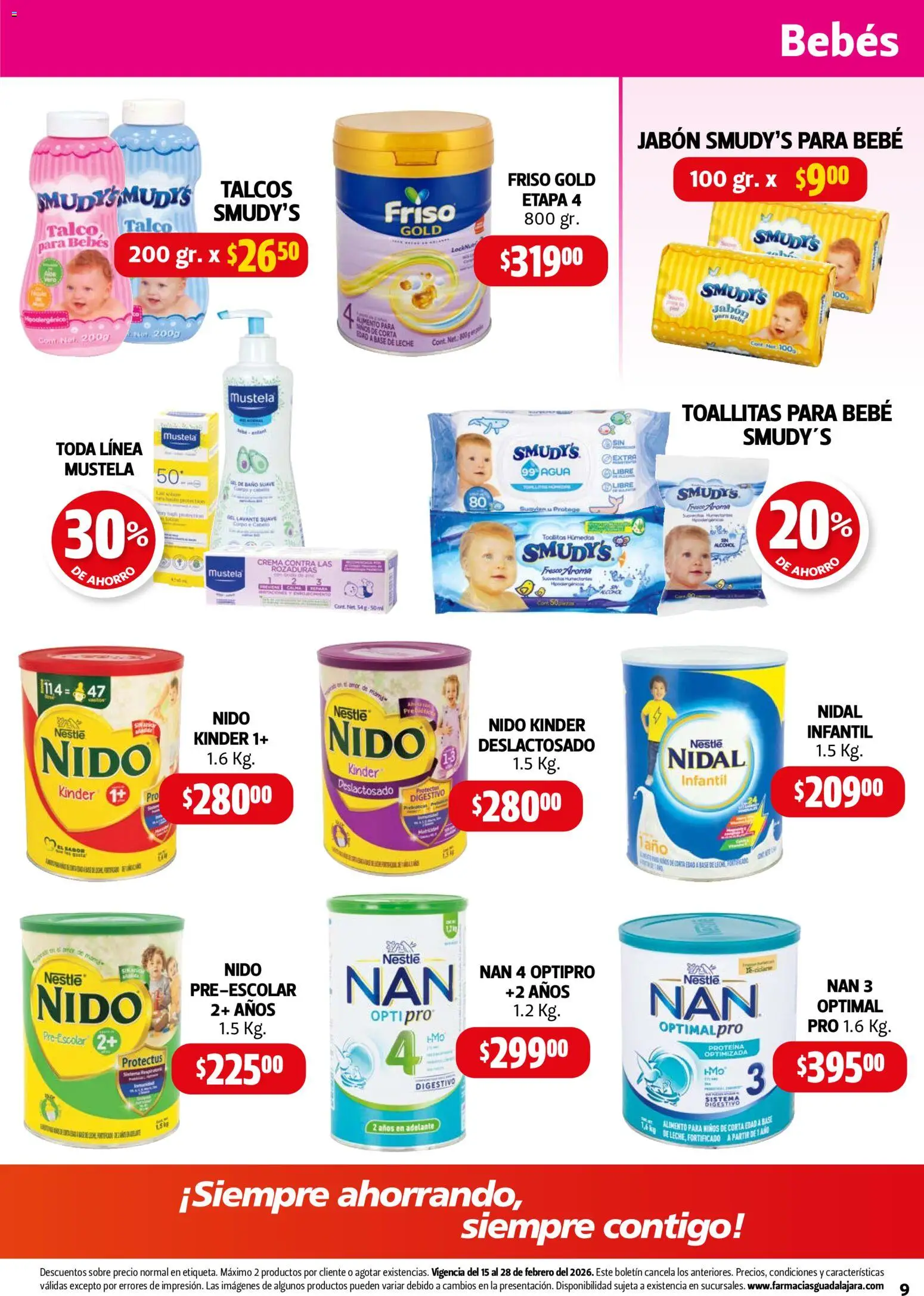 Nuevas ofertas de Farmacia Guadalajara válidas en toda la República Mexicana desde el 15.02.2026. ¡Encuentra las mejores ofertas en Farmacia Guadalajara catálogo! | Página: 9