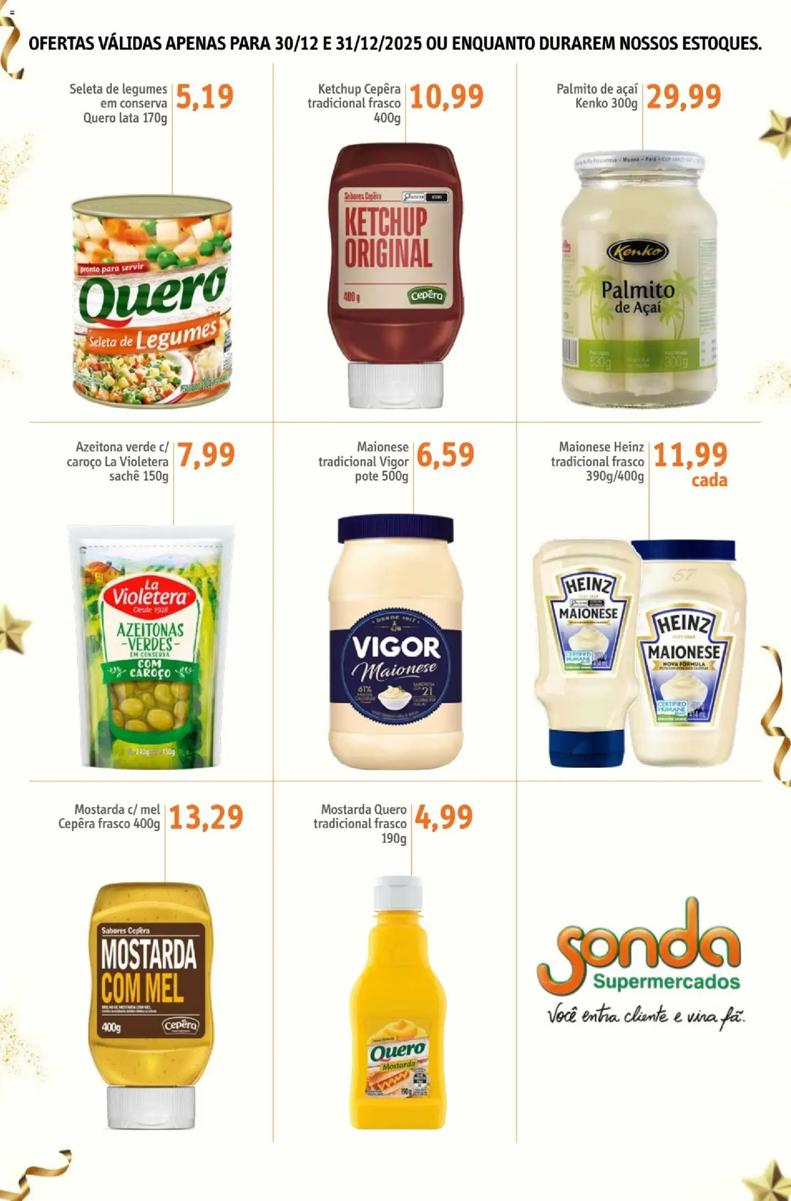 Sonda Folheto - válido de 30.12.2025 | Página: 11 | Produtos: Azeitonas, Palmito, Mel, Ketchup