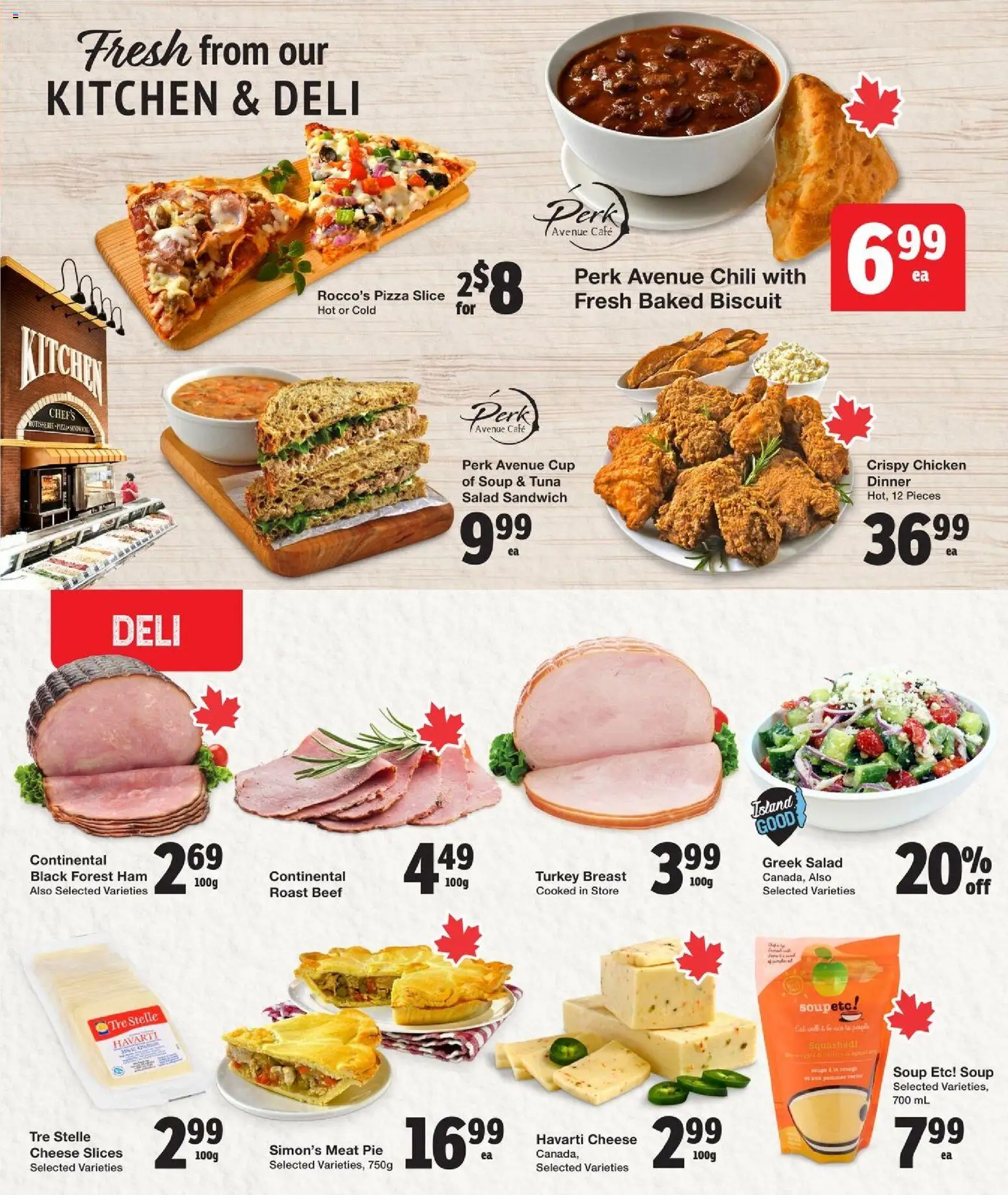 Quality Foods flyer valid from 23.04.2026 | Page: 6 | Products: Salad, Ham, Pizza, Chicken