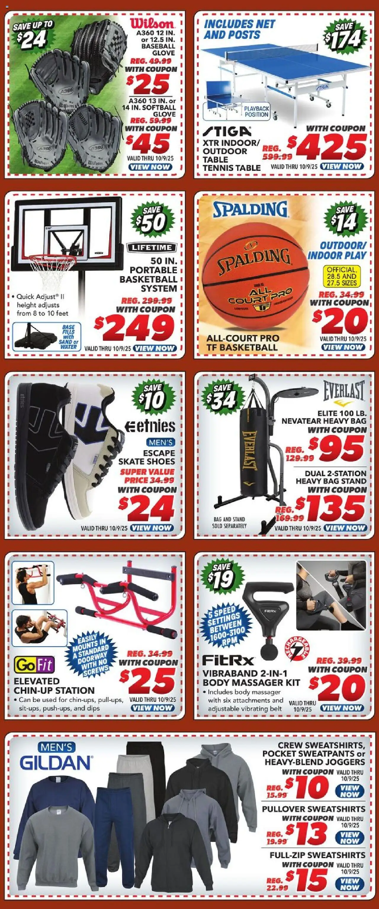 Big 5 Sporting Goods Weekly Ad - valid from 03.10.2025 | Page: 3 | Products: Table, Water, Belt, Bag