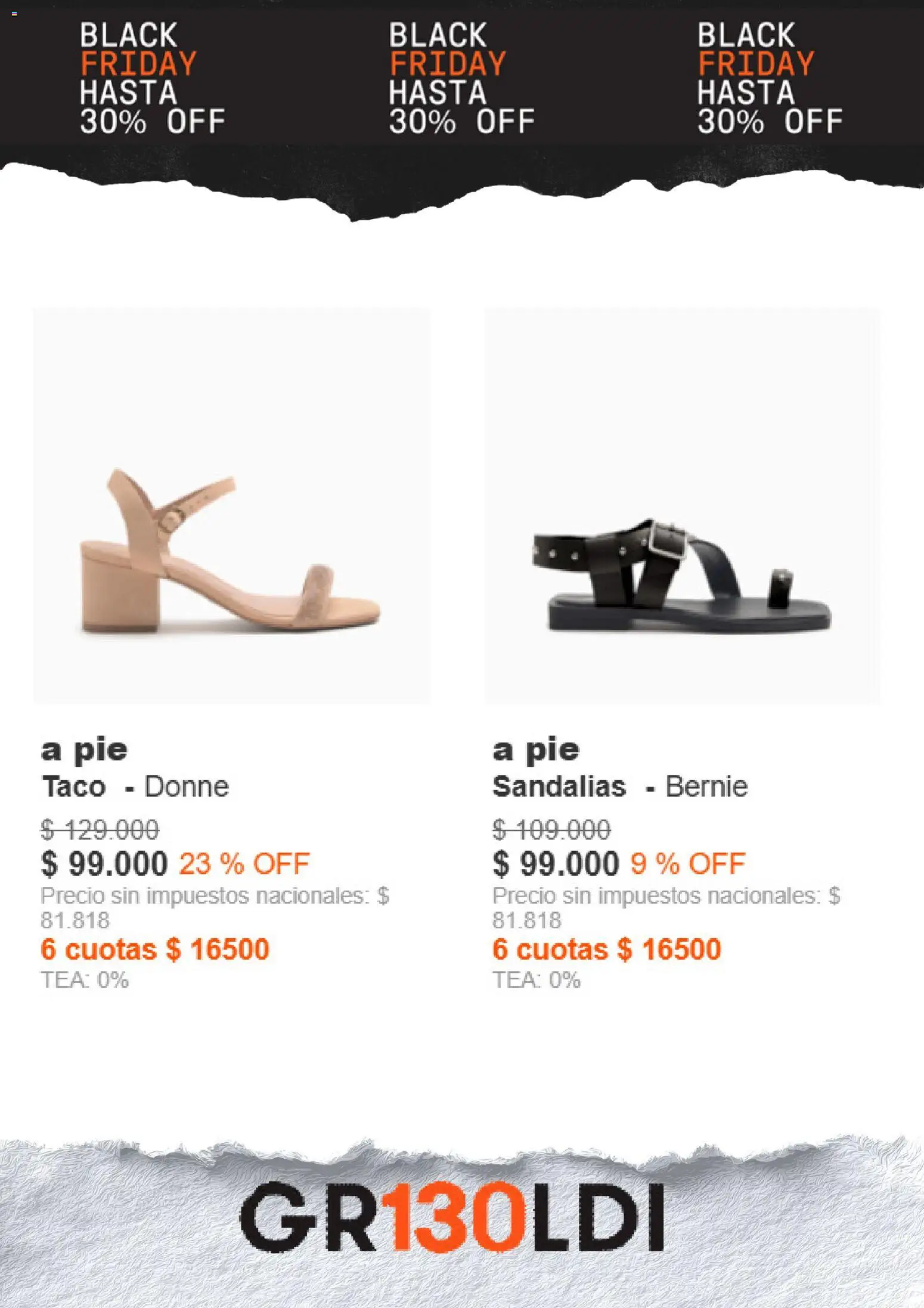 Grimoldi Black Friday │ válido desde el 28.11.2025 | Página: 3 | Productos: Sandalias