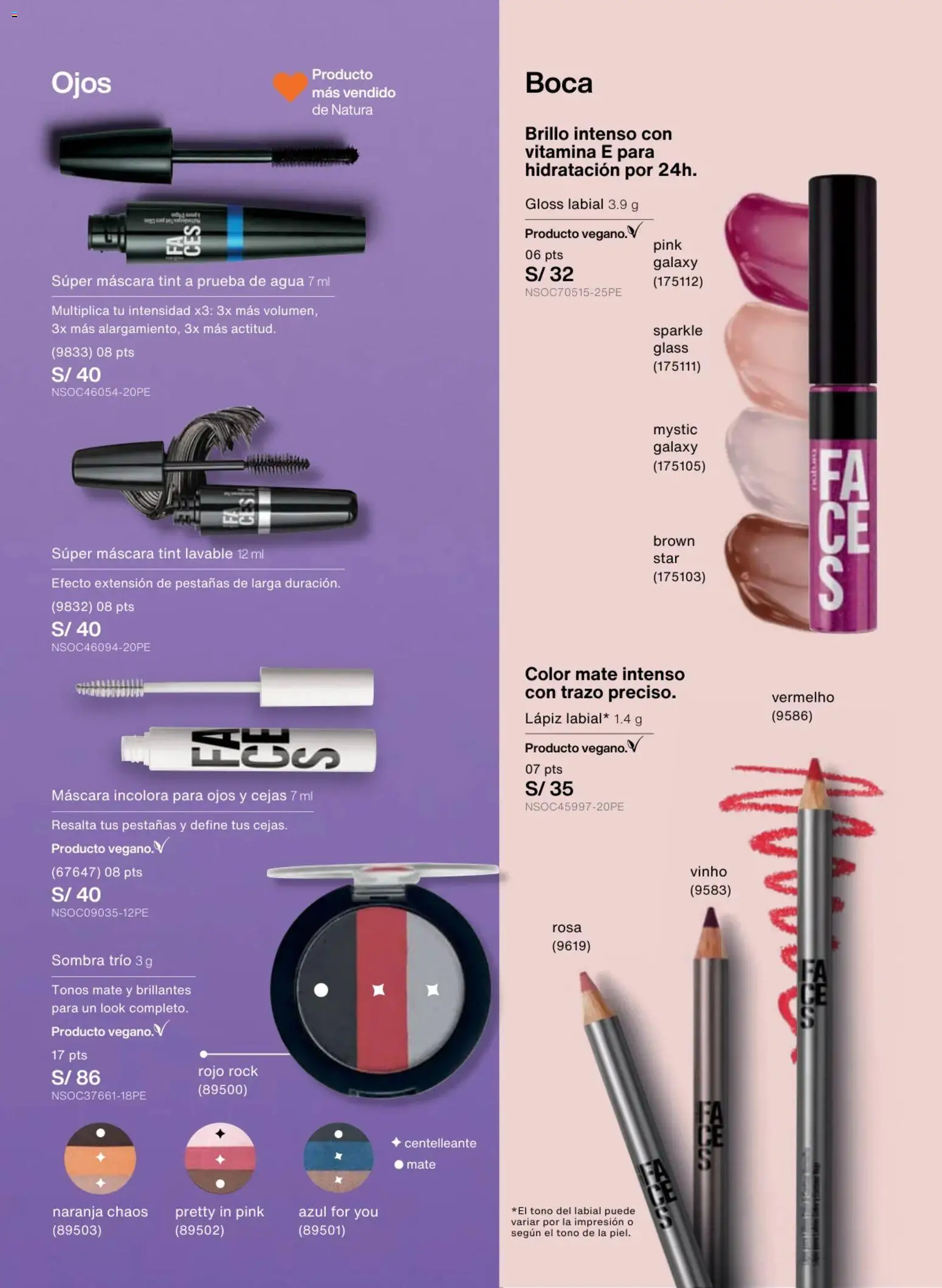 Catálogo Natura válido desde 18.02.2026 | Página: 91 | Productos: Máscara