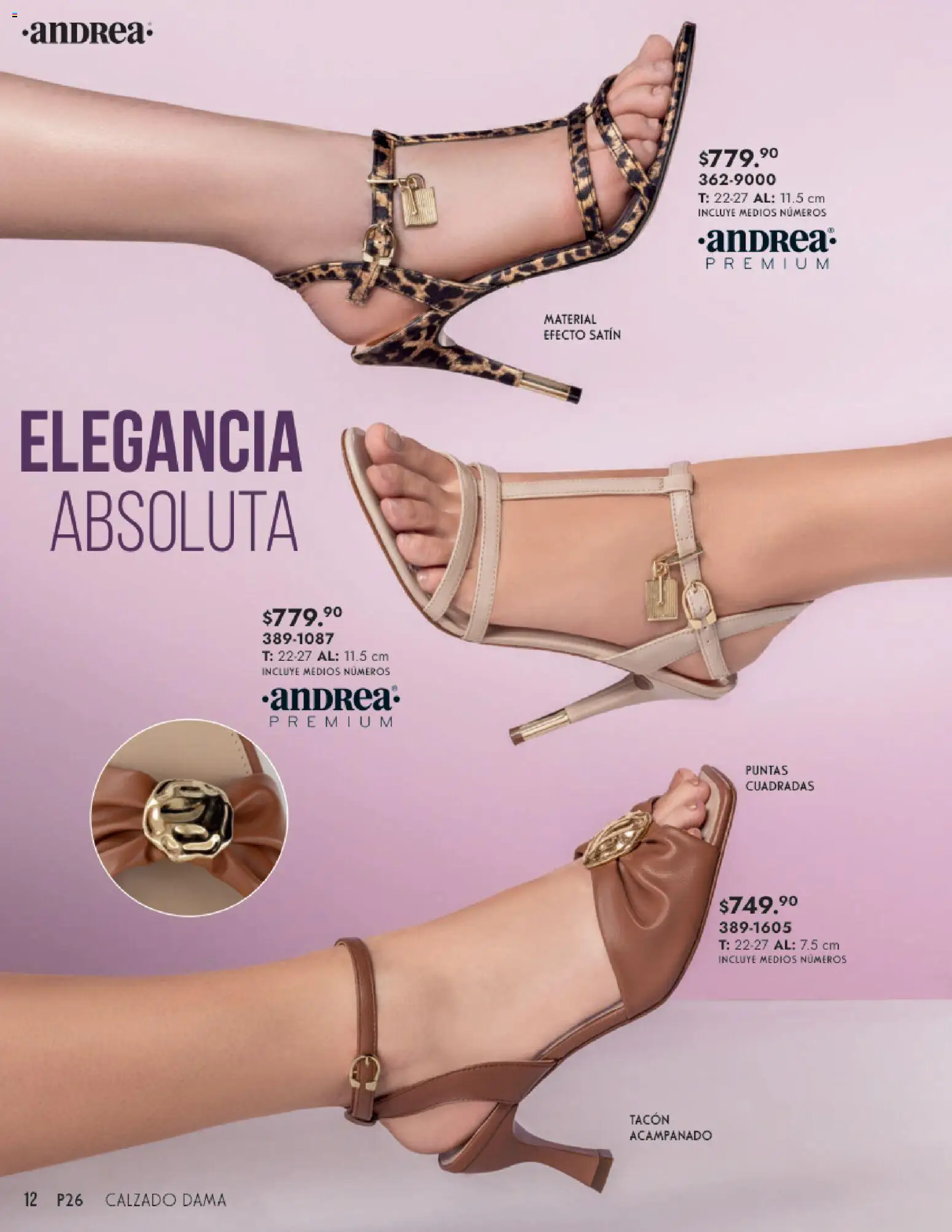 Nuevas ofertas de Andrea válidas en toda la República Mexicana desde el 25.01.2026. ¡Encuentra las mejores ofertas en Andrea catálogo Calzado Dama! | Página: 12