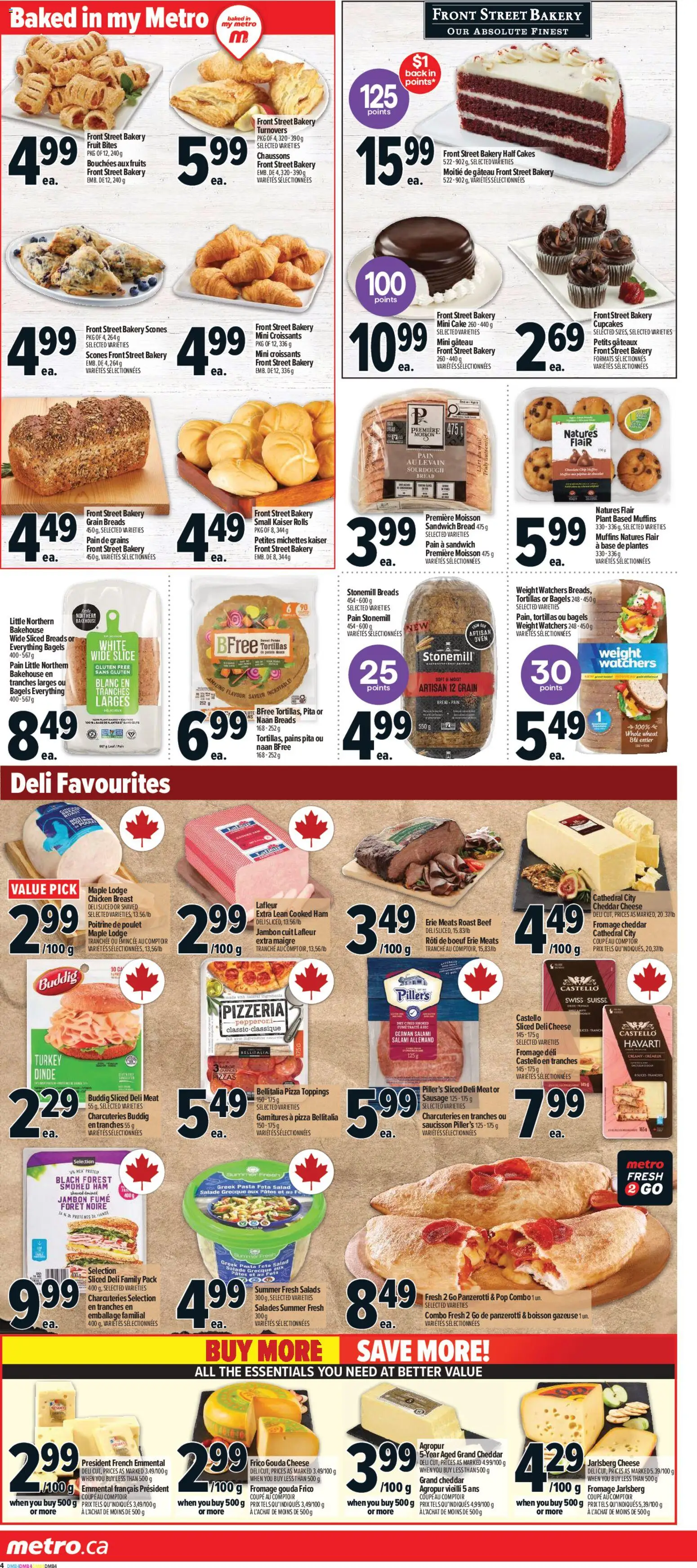 Metro flyer valid from 01.01.2026 | Page: 8 | Products: Pasta, Salad, Turkey, Salami