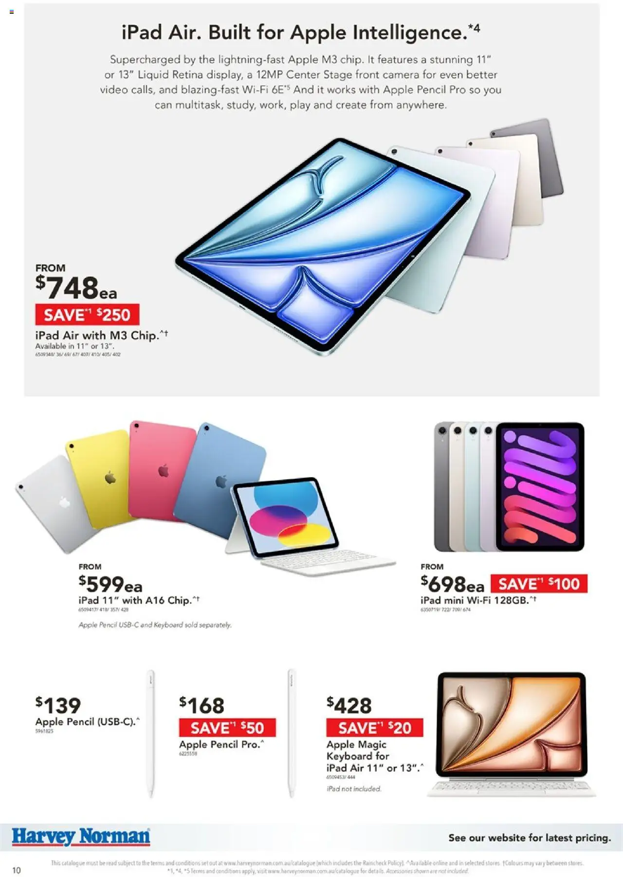 Harvey Norman catalogue - valid from 17.10.2025 | Page: 10 | Products: Accessories, Keyboard, Camera, Pencil