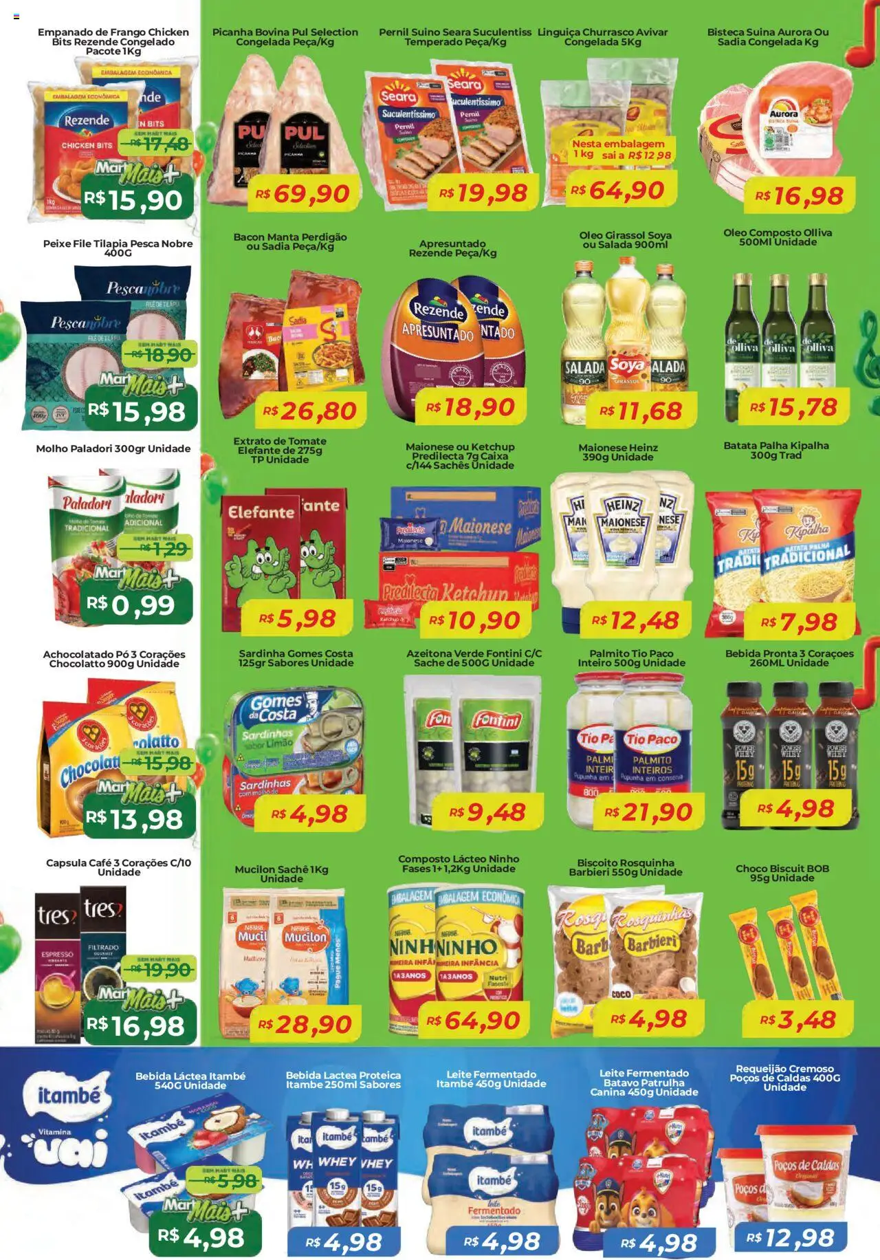 Mart Minas Folheto - válido de 09.10.2025 | Página: 2 | Produtos: Picanha, Caixa, Peixe, Mucilon