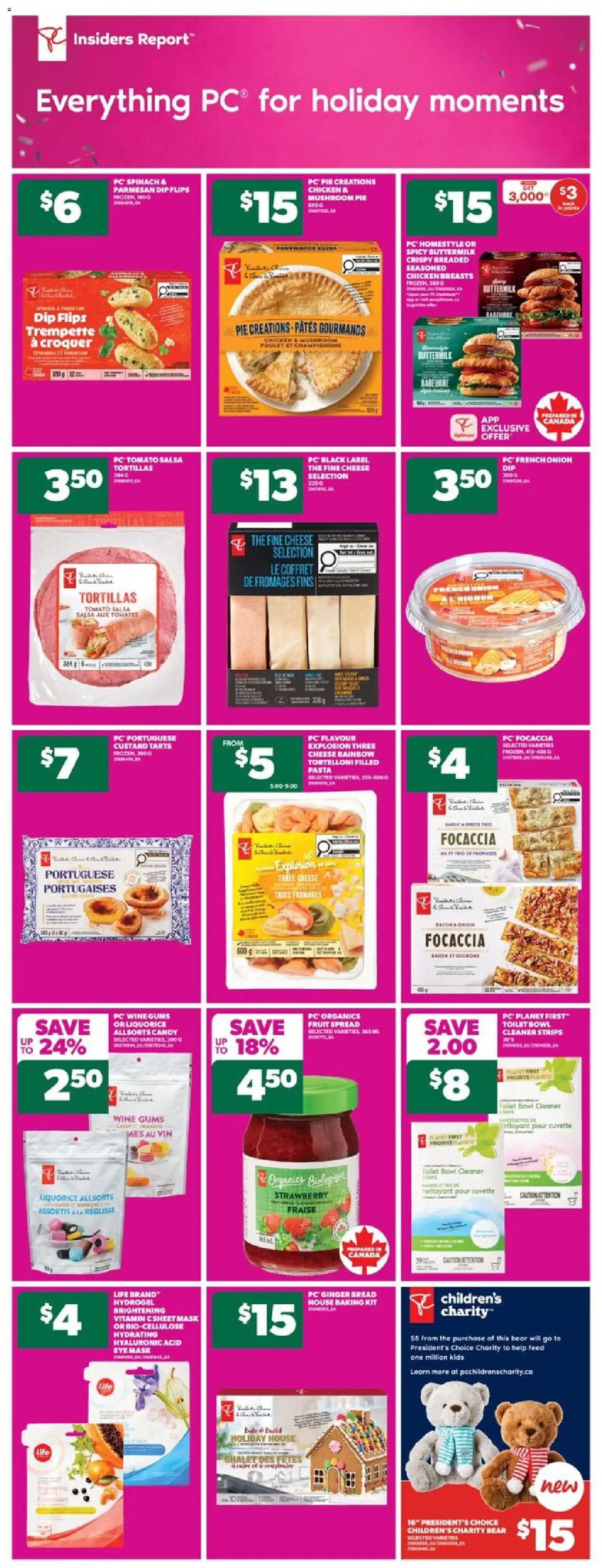 Real Canadian Superstore flyer valid from 13.11.2025 | Page: 9 | Products: Pasta, PC, Butter, Bread
