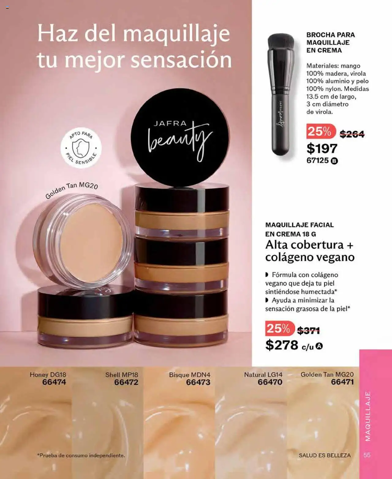 Nuevas ofertas de JAFRA válidas en toda la República Mexicana desde el 01.08.2025. ¡Encuentra las mejores ofertas en JAFRA - Catálogo! | Página: 55 | Productos: Crema, Mango, Maquillaje