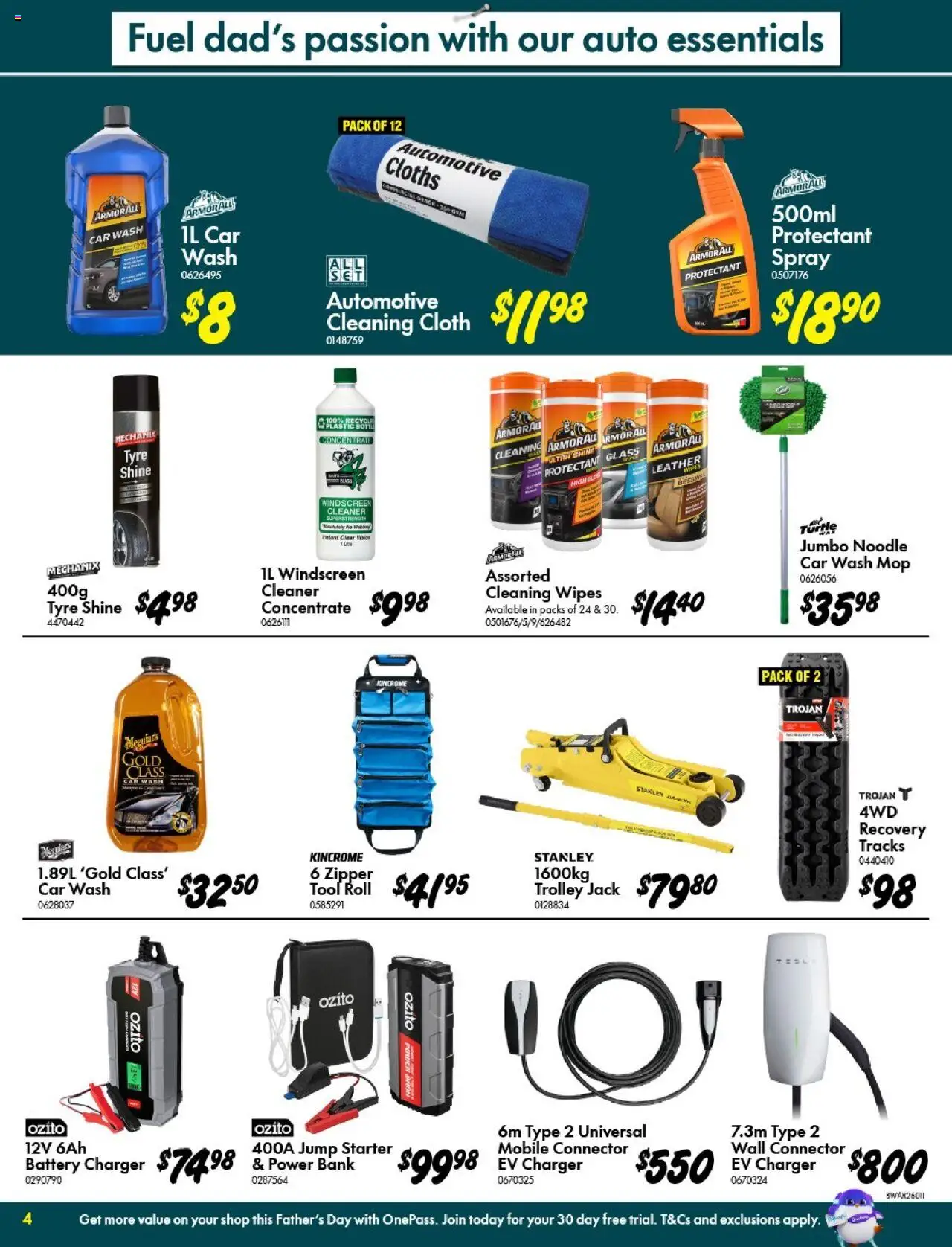 Bunnings Warehouse catalogue - valid from 13.08.2025 | Page: 4 | Products: Cloth, Mop, Cleaner, Trolley