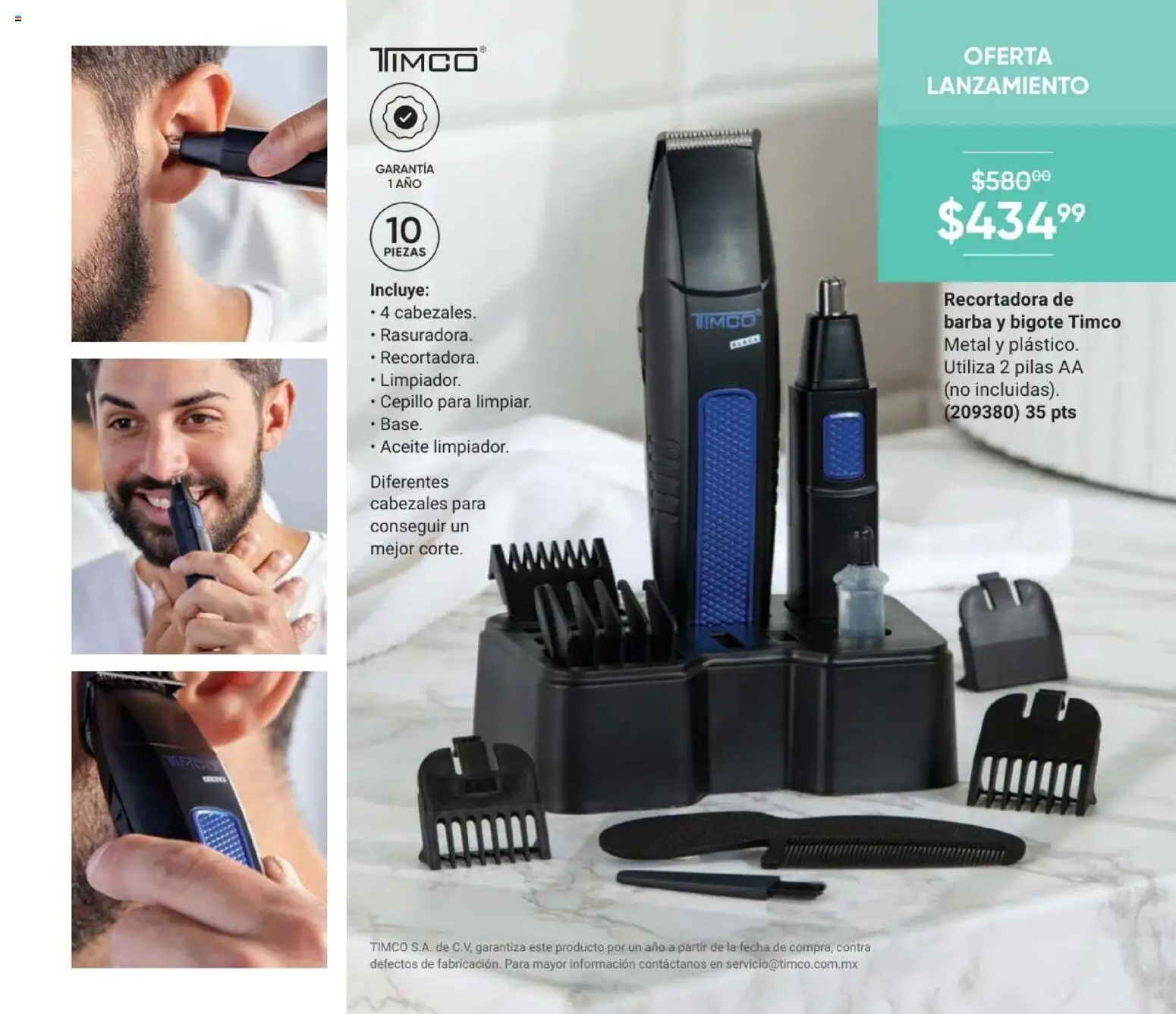 Nuevas ofertas de AVON válidas en toda la República Mexicana desde el 28.11.2025. ¡Encuentra las mejores ofertas en AVON Casa & Estilo 18 2025! | Página: 131 | Productos: Cepillo, Aceite, Pilas