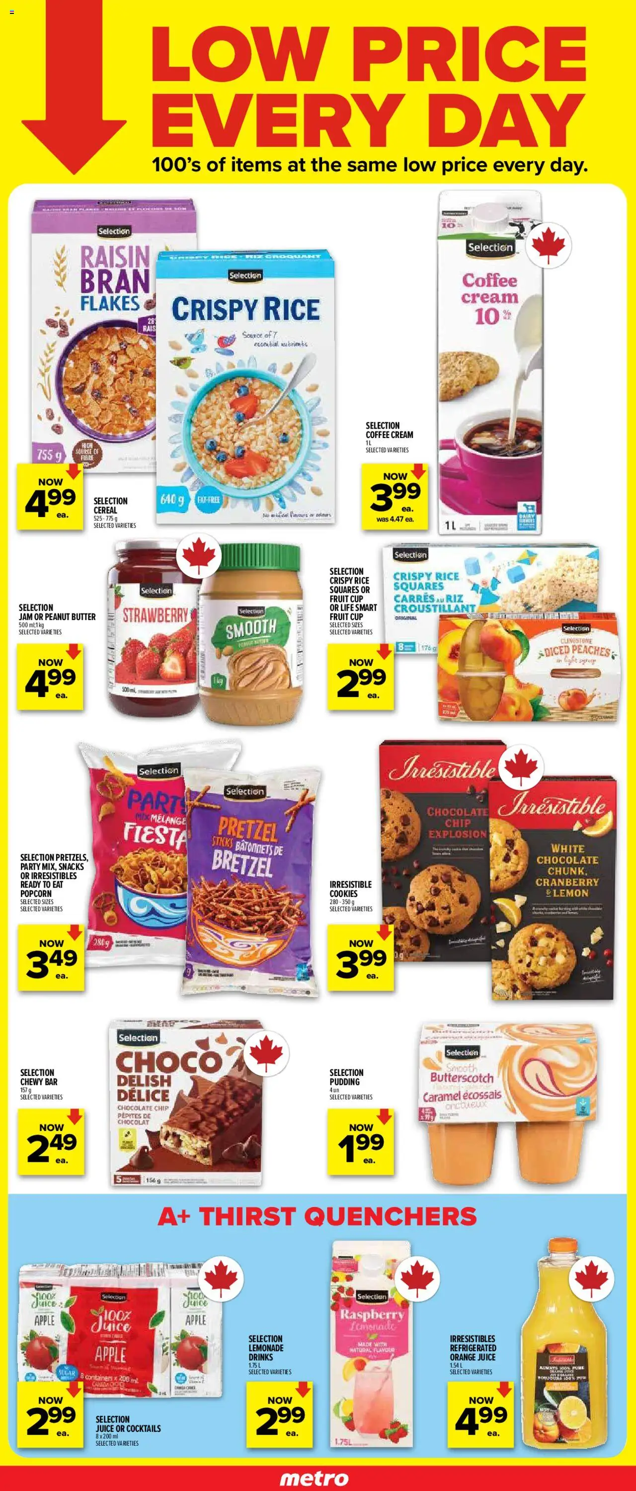 Metro flyer valid from 21.08.2025 | Page: 3 | Products: Cookies, Butter, Coffee, Juice