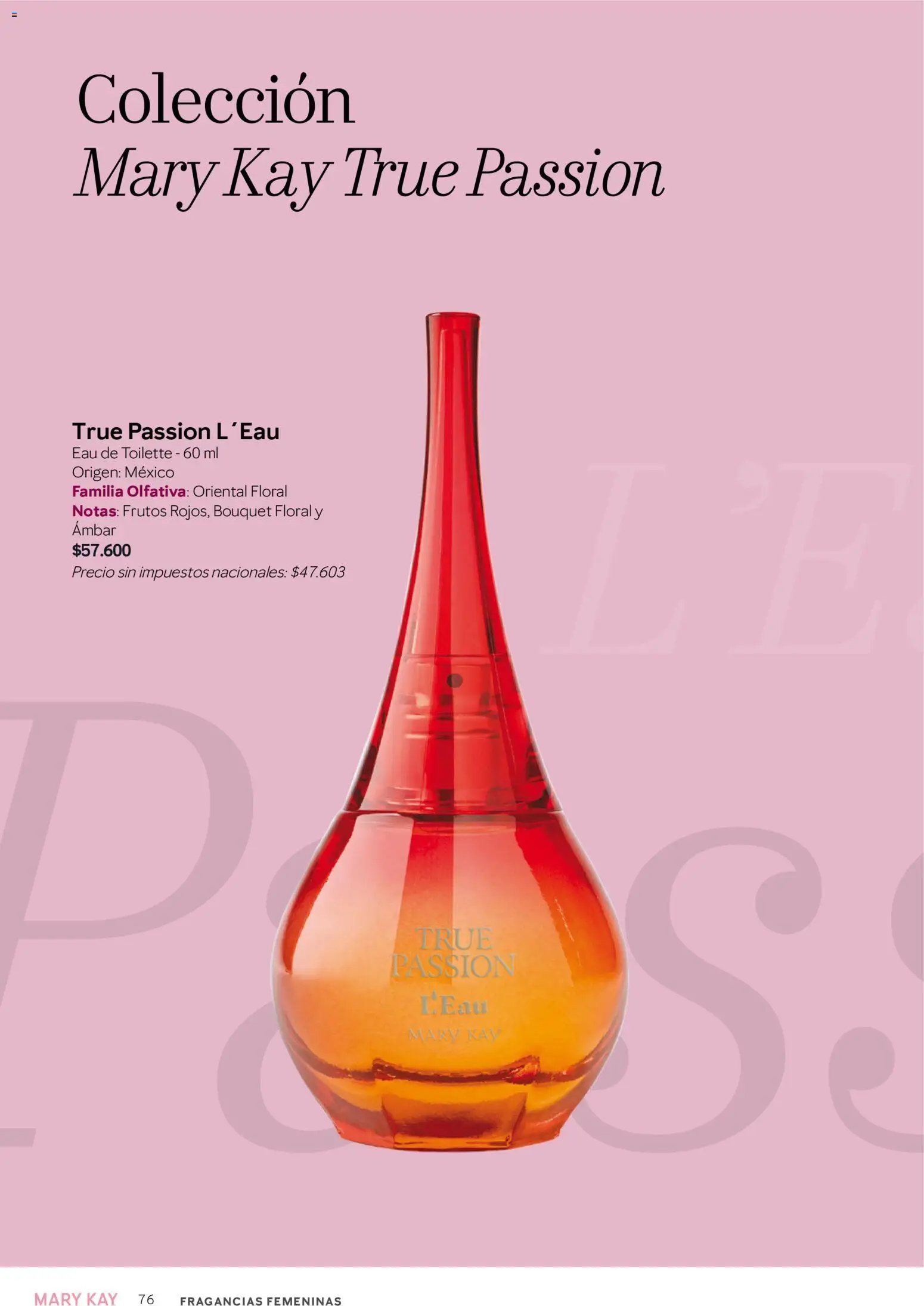 Mary Kay - Look Digital Otoño 2026 │ válido desde el 01.04.2026 | Página: 76 | Productos: Eau de toilette