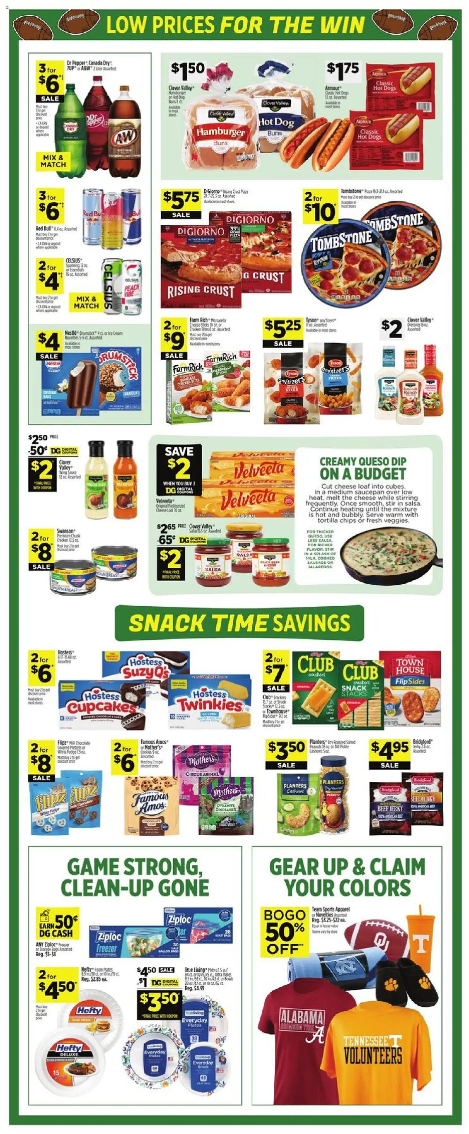 Dollar General Weekly Ad - TX - valid from 28.12.2025 | Page: 3 | Products: Chocolate, Pizza, Cream, Sausage