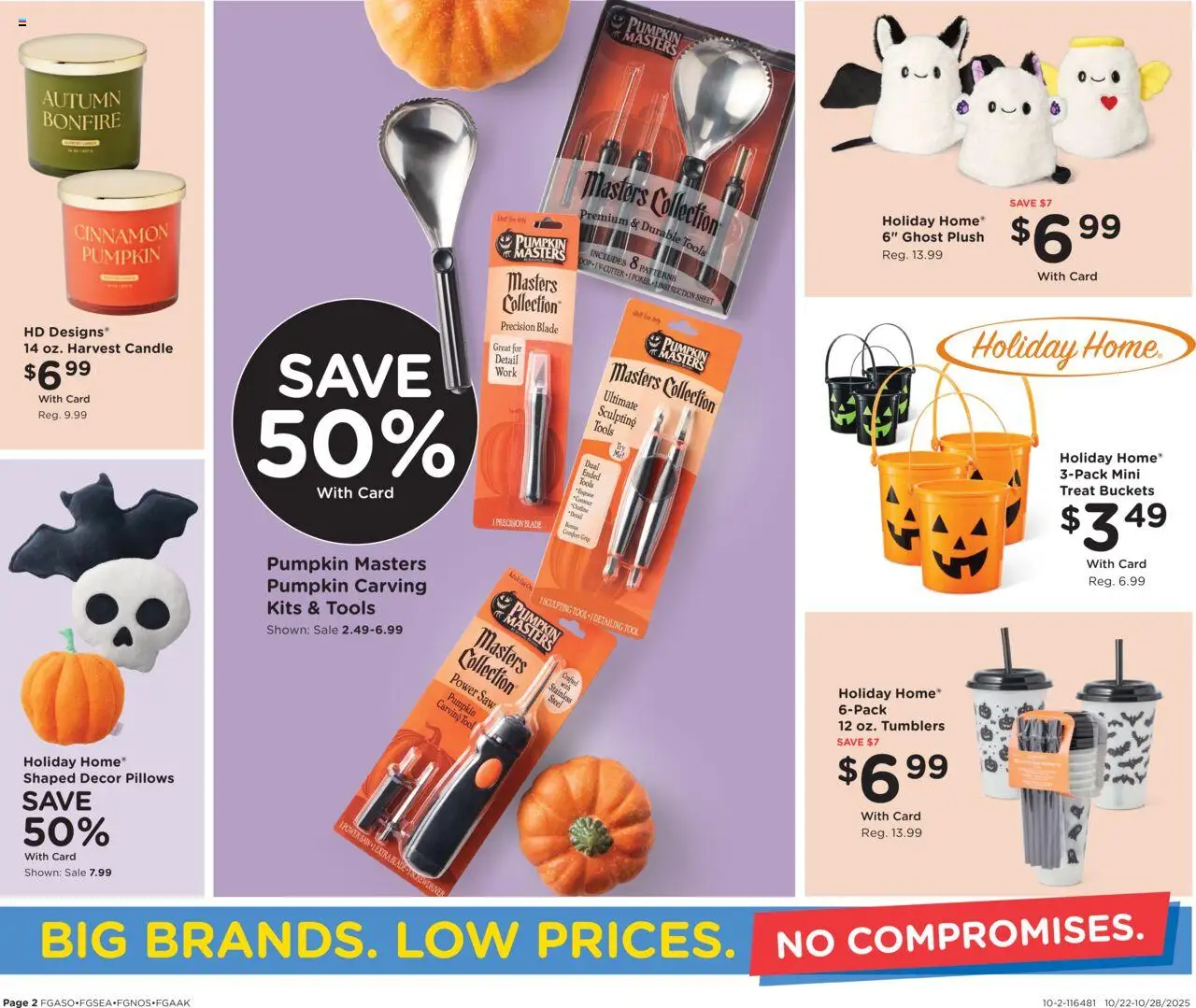Fred Meyer Home & Apparel - valid from 22.10.2025 | Page: 2 | Products: Saw, Pumpkin, Sheet