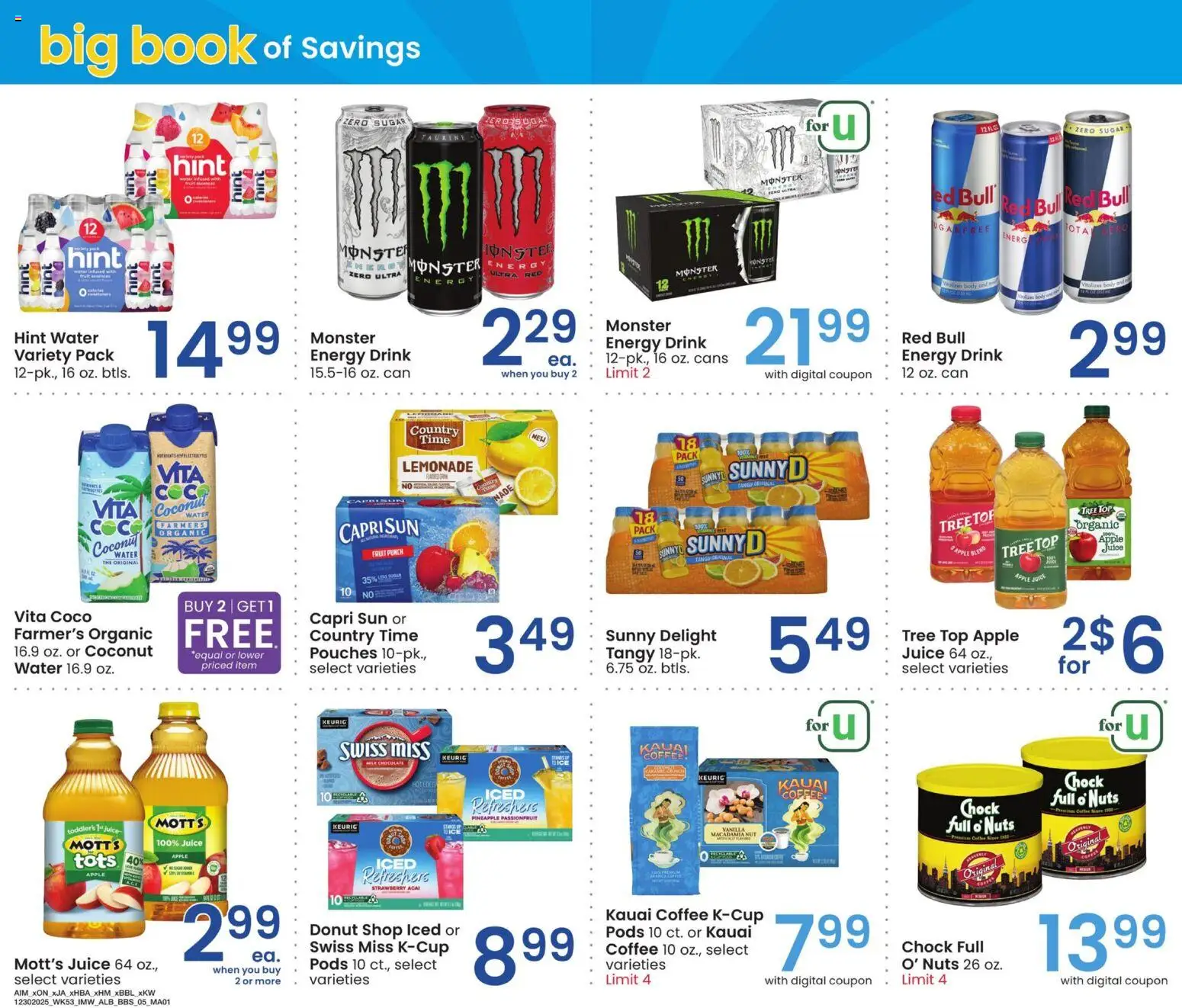 Albertsons Big Book of Savings - valid from 30.12.2025 | Page: 4 | Products: Chocolate, Pineapple, Nuts, Sugar