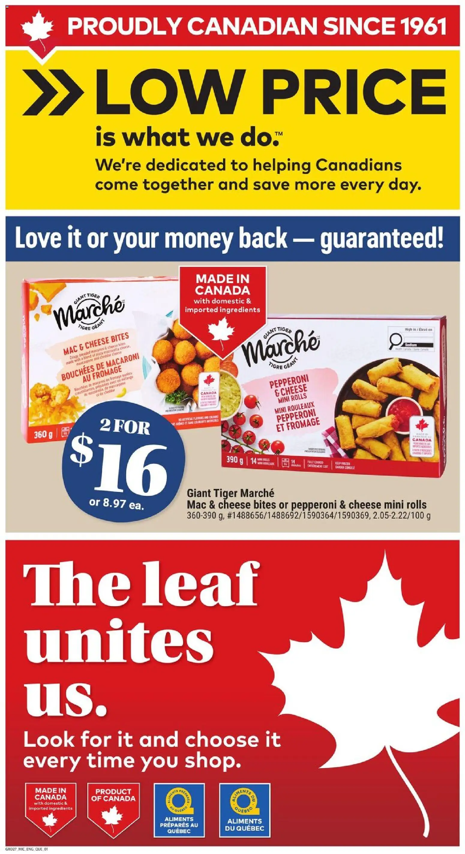 Giant Tiger flyer valid from 04.02.2026 | Page: 6 | Products: Cheese, Pants, Pizza