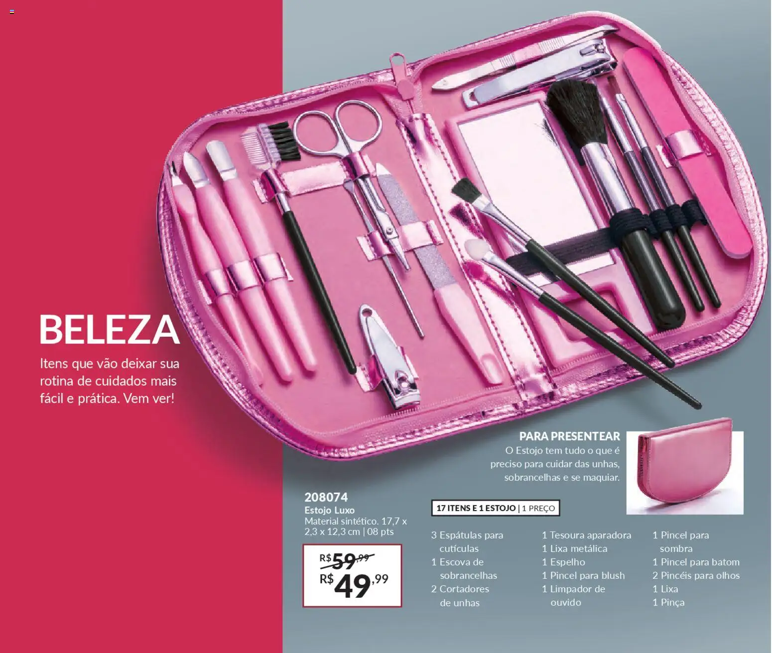 Avon Folheto - válido de 19.12.2025 | Página: 34 | Produtos: Blush, Pincel, Batom, Pinça