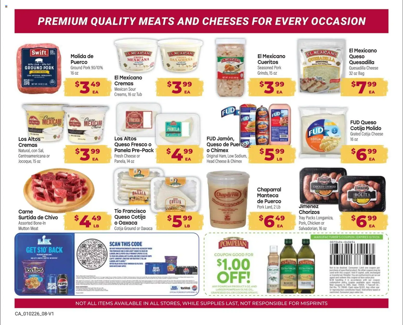 Cardenas In-Store Flyer - valid from 02.01.2026 | Page: 8 | Products: Cheese, Oil, Pork, Bag