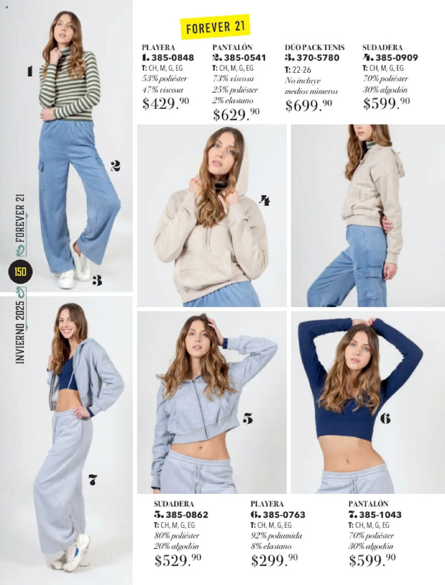 Nuevas ofertas de Andrea válidas en toda la República Mexicana desde el 26.11.2025. ¡Encuentra las mejores ofertas en Andrea catálogo Invierno! | Página: 150 | Productos: Tenis, Algodón, Sudadera, Playera