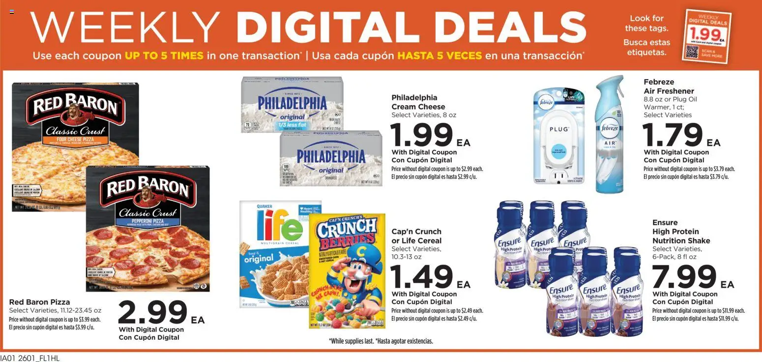 Food 4 Less Weekly Ad - valid from 04.02.2026 | Page: 2 | Products: Berries, Cheese, Pizza, Cream