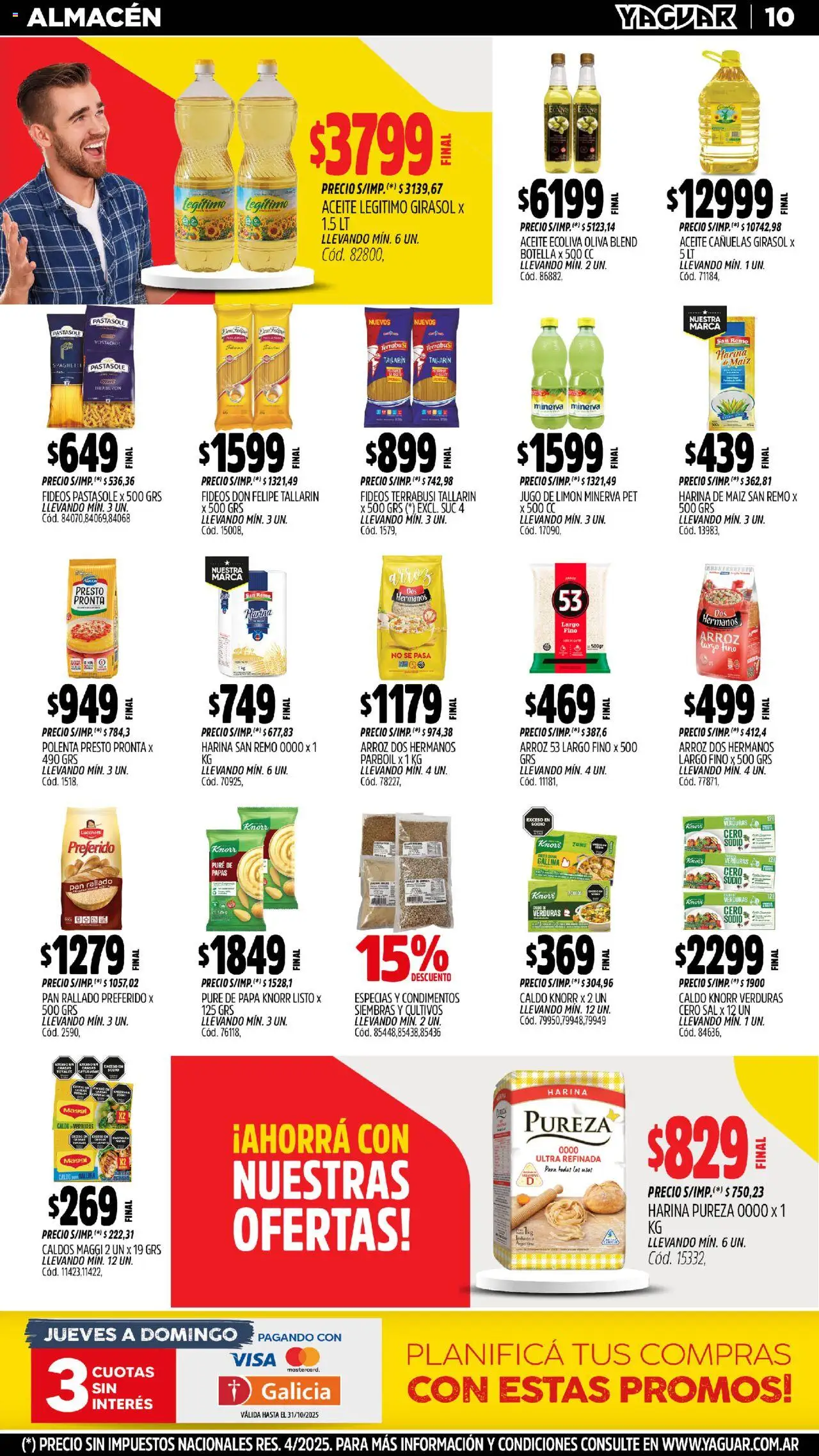 Yaguar - Mar del Plata │ válido desde el 20.10.2025 | Página: 9 | Productos: Botella, Aceite, Oliva, Jugo