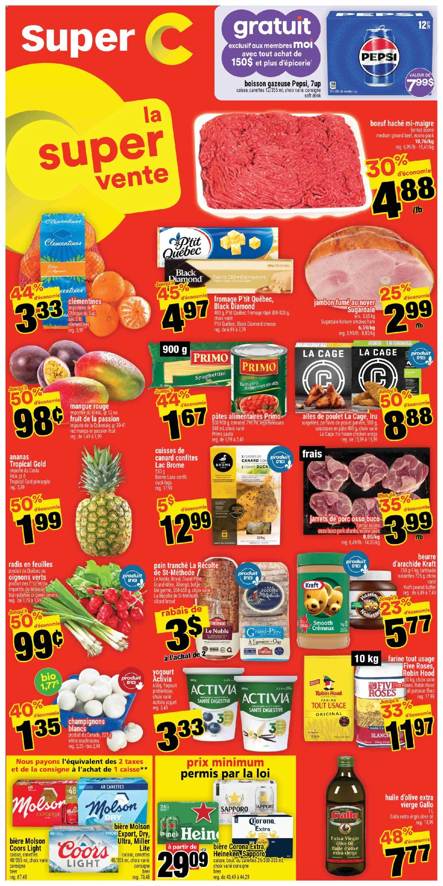 Super C flyer valid from 27.11.2025 | Page: 2 | Products: Chicken wings, Butter, Yogurt, Beer