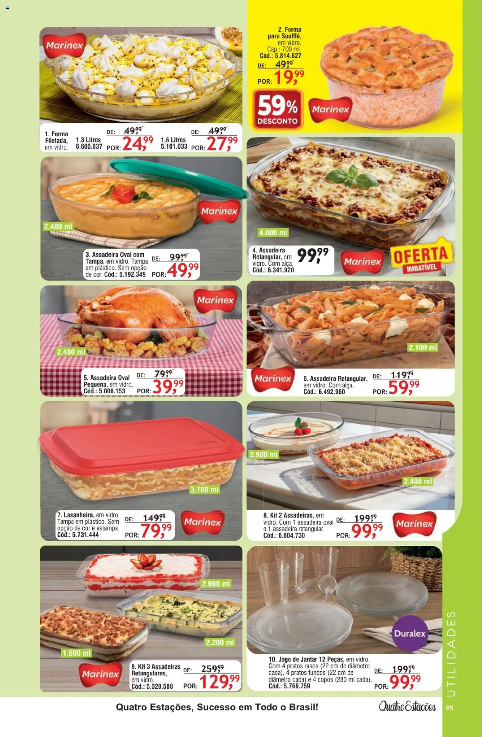 Quatro Estações Folheto - válido de 01.05.2026 | Página: 91 | Produtos: Copos, Assadeira