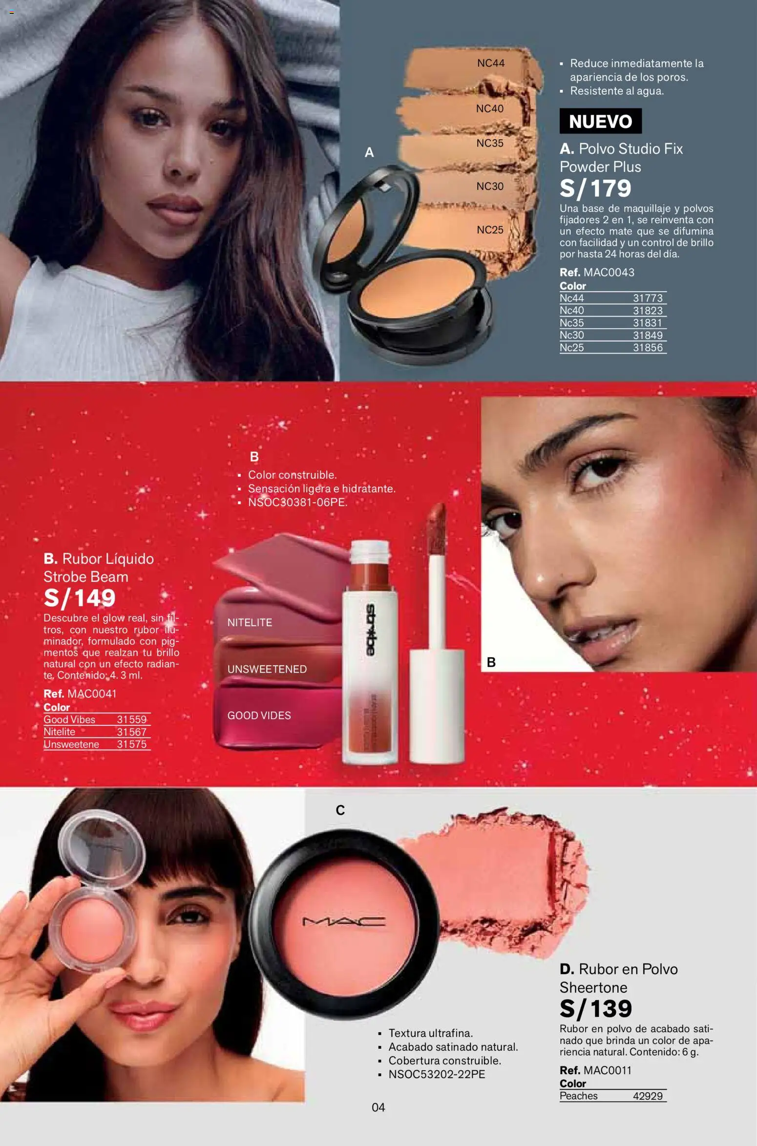 Catálogo Leonisa válido desde 16.01.2026 | Página: 4 | Productos: Maquillaje, Polvo, Rubor