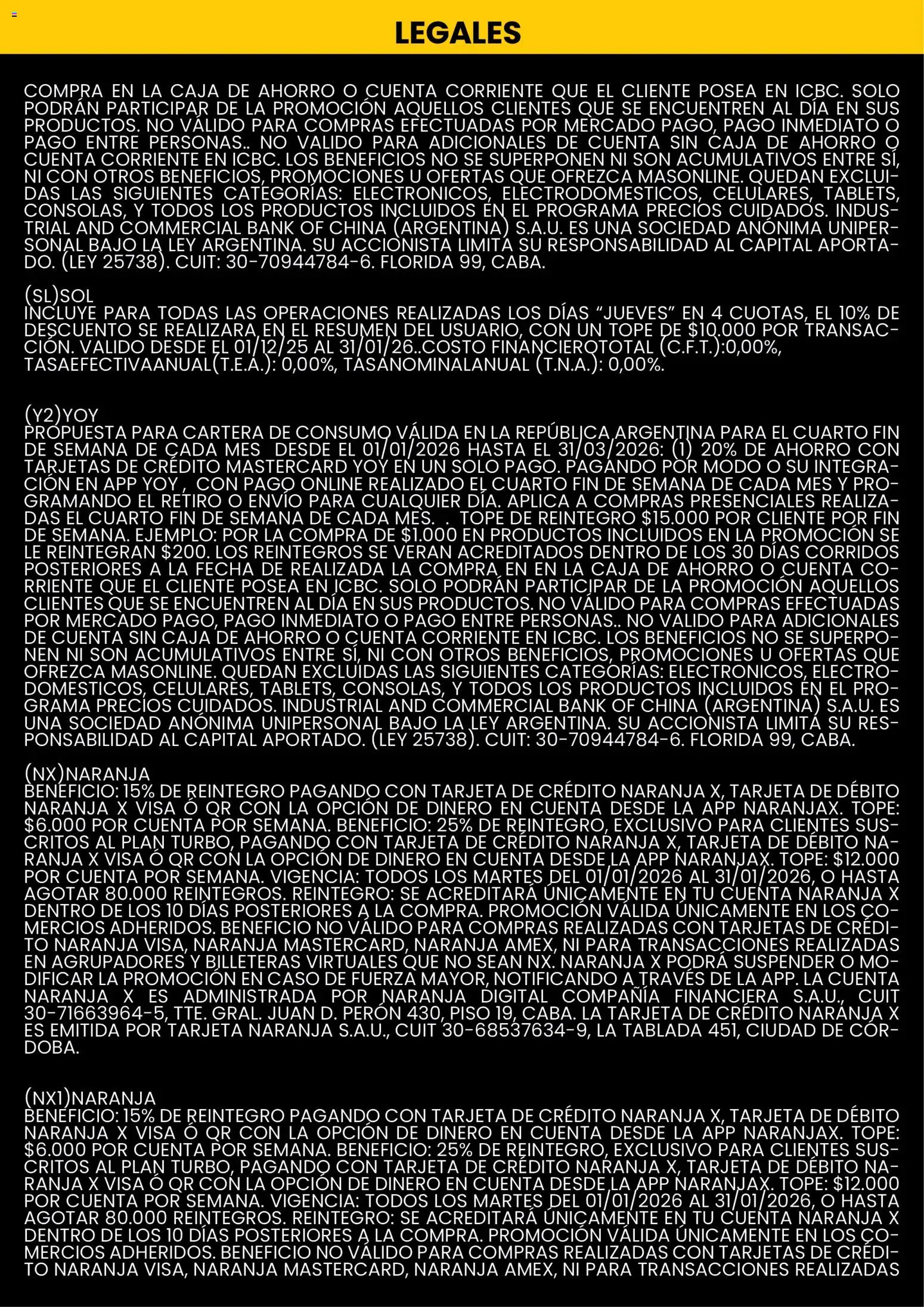 Changomas ofertas │ válido desde el 01.01.2026 | Página: 10 | Productos: Cartera, Caso, Caja